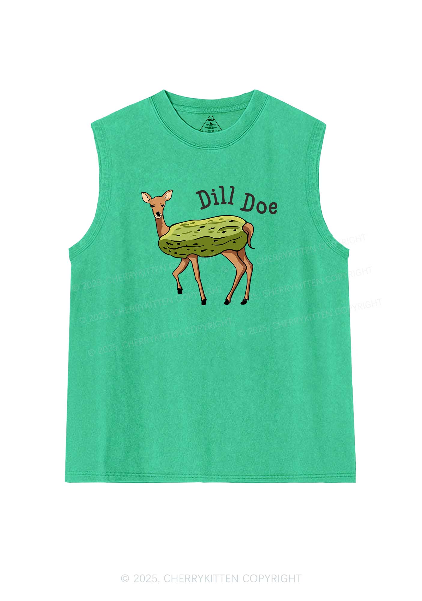 Dill Doe Y2K Washed Muscle Tank Cherrykitten