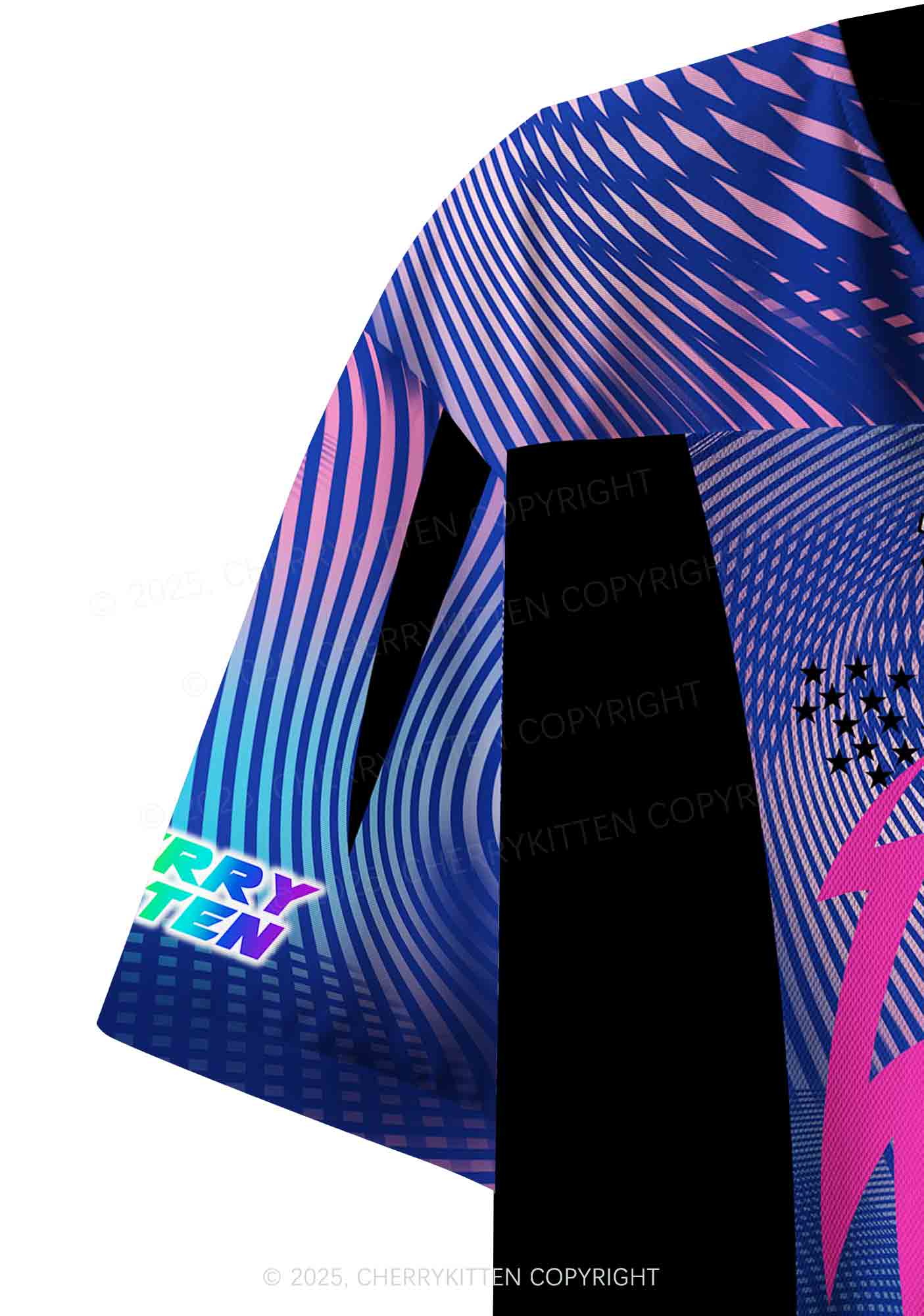 Custom I Love Techno Y2K Crop Sport Jersey Shirts Cherrykitten