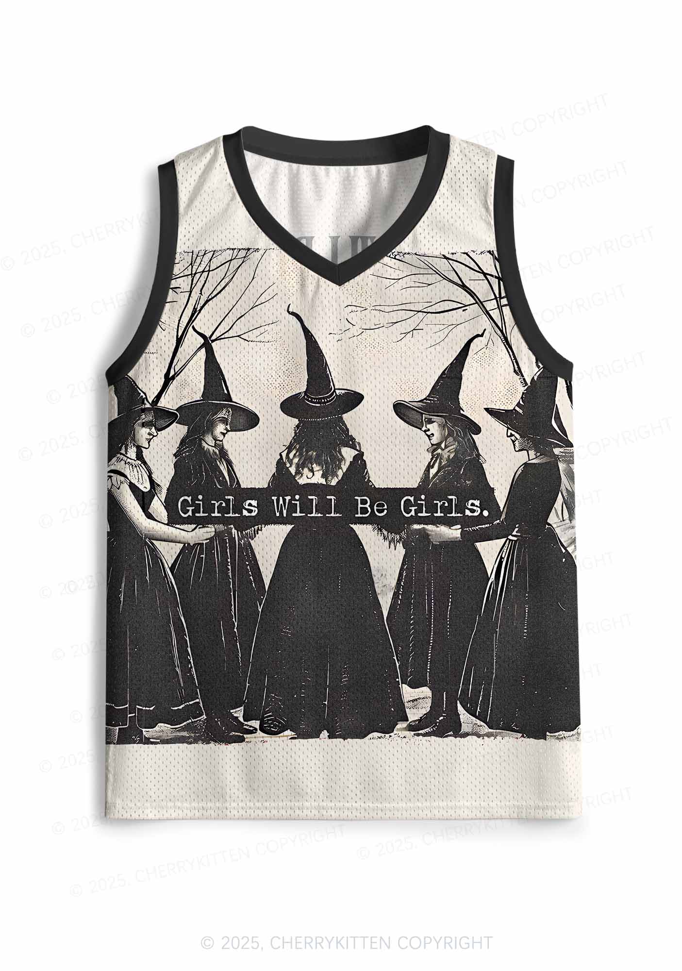 Custom Halloween Girls Will Be Girls Y2K Sport Jersey Tank Cherrykitten