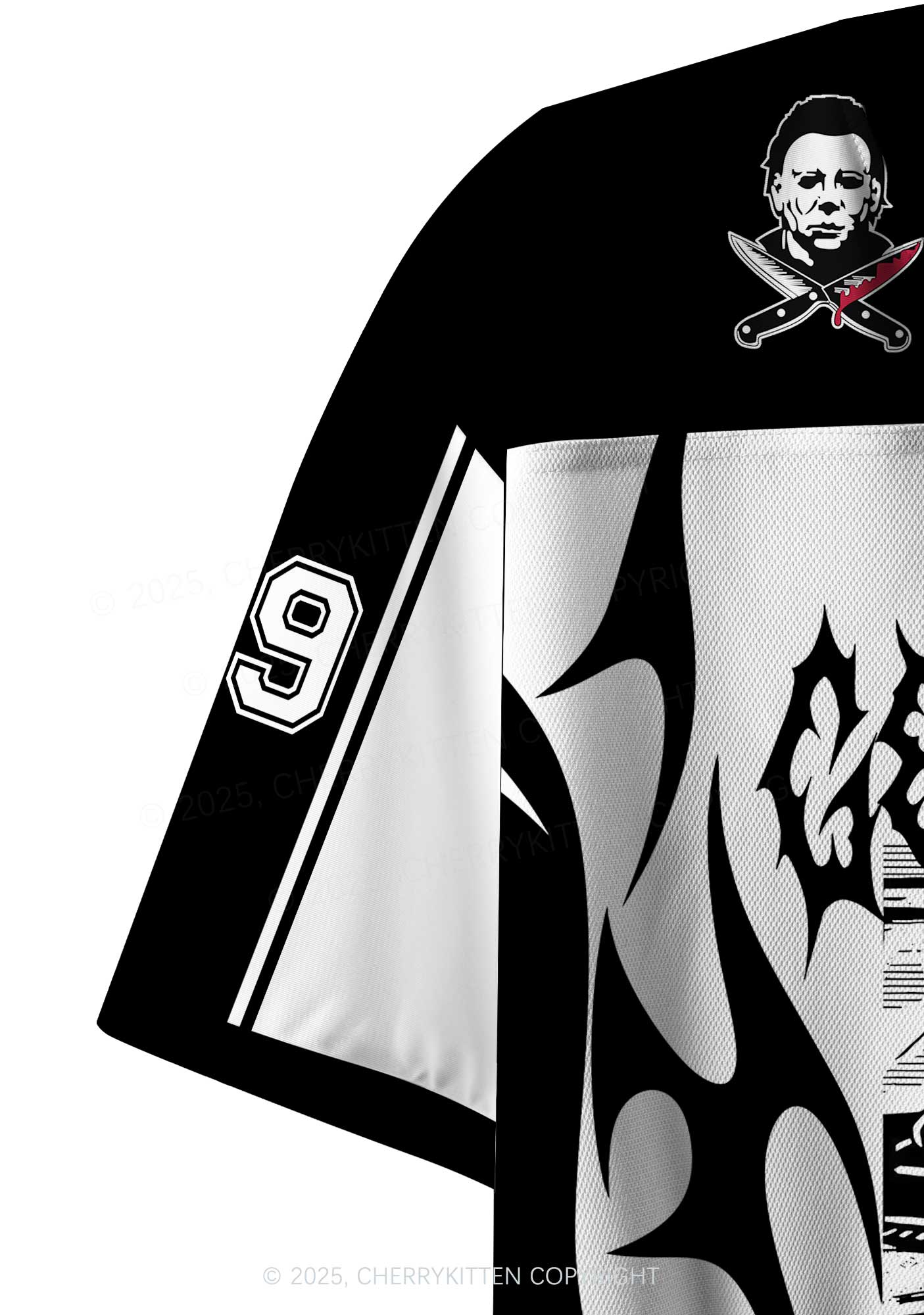 Halloween Custom We Are Going Slashing Y2K Crop Sport Jersey Shirts Cherrykitten