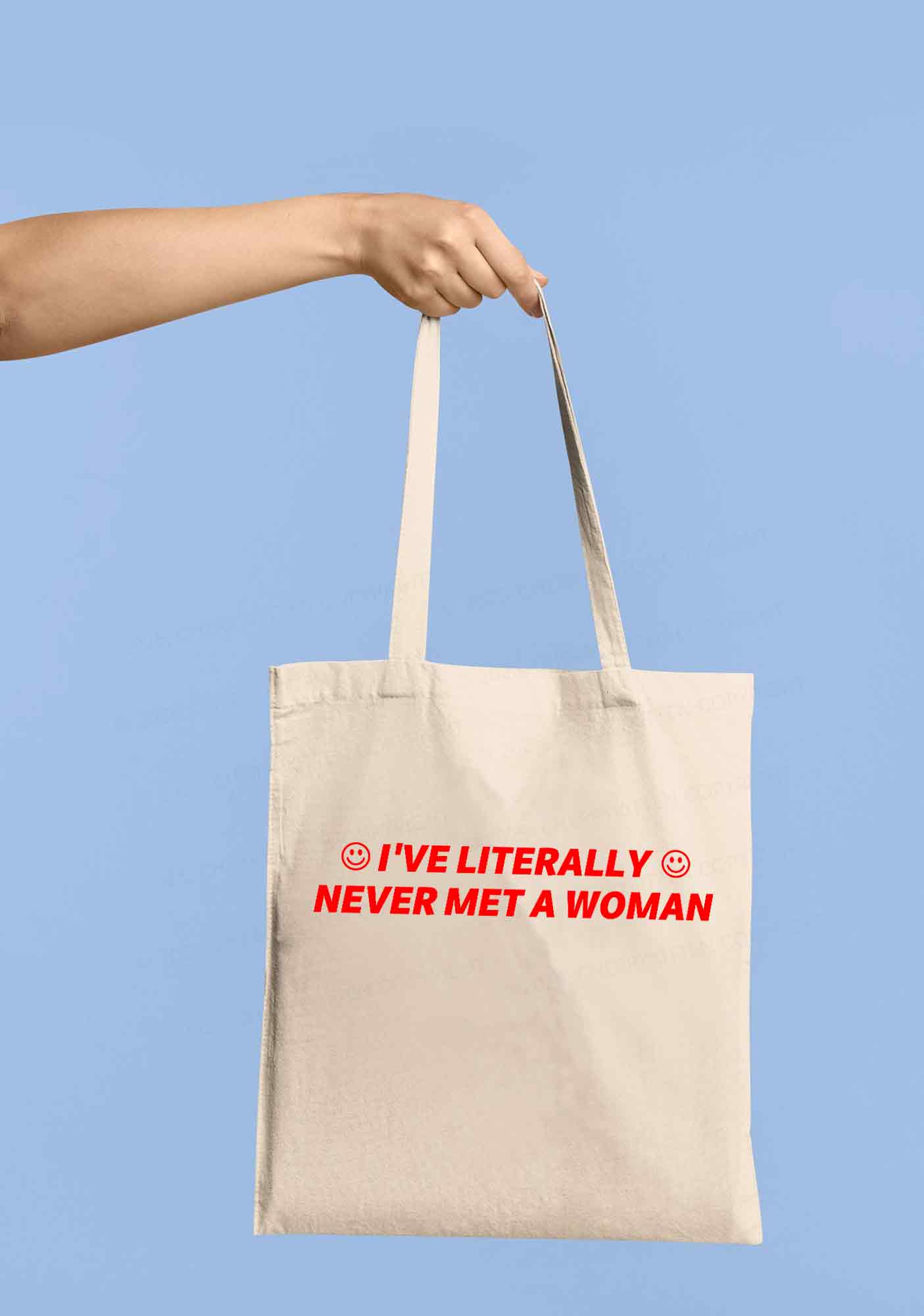 Never Met Woman Pride Y2K Canvas Tote Bag Cherrykitten