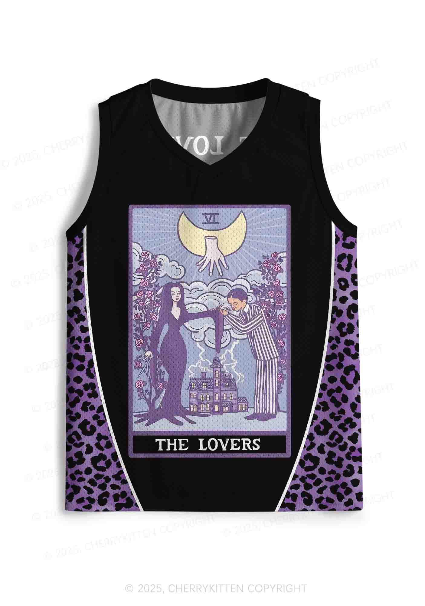 Custom Halloween Black The Lovers Y2K Sport Jersey Tank Cherrykitten