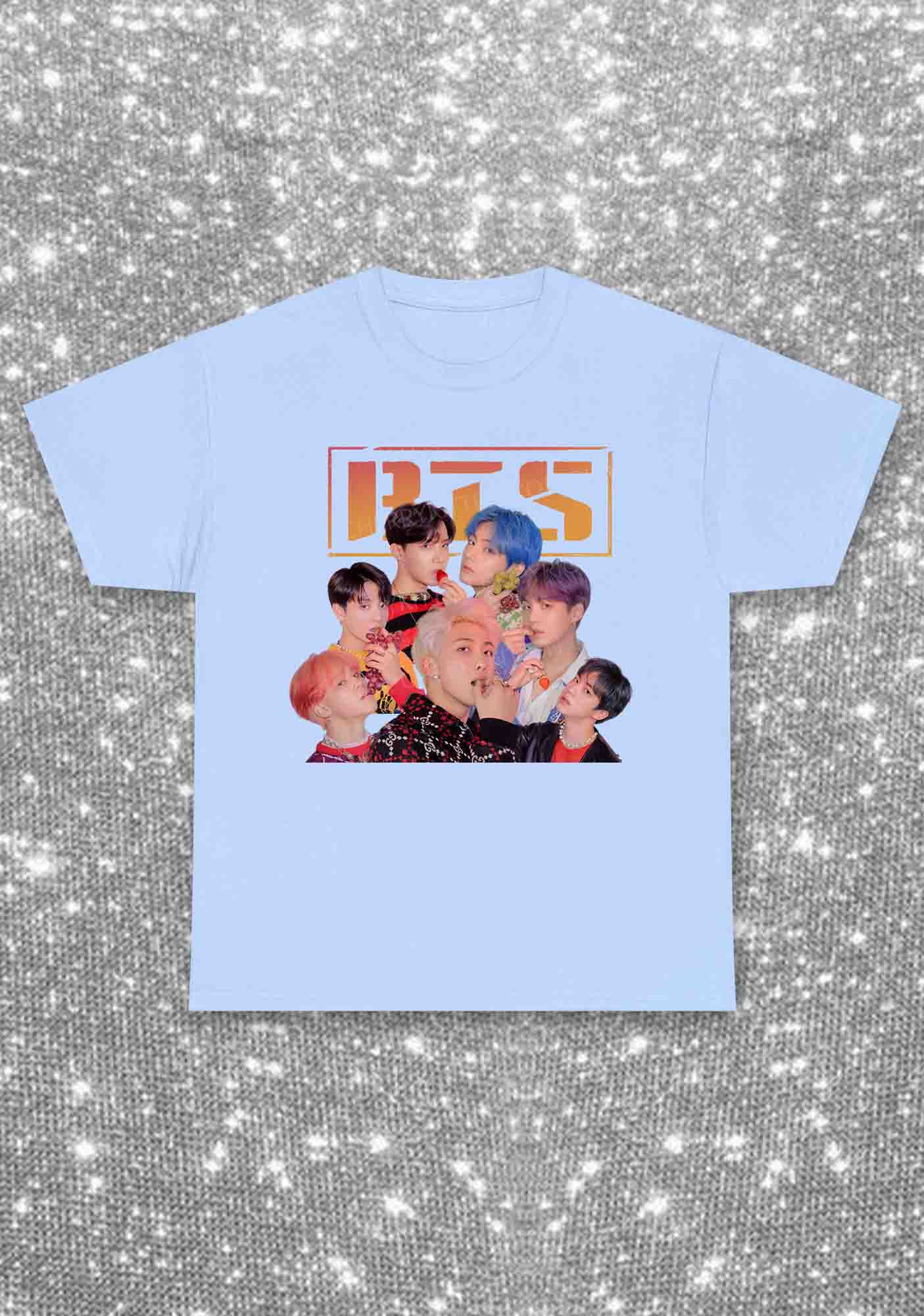 Fruit Bangtan Kpop Y2K Chunky Shirt Cherrykitten