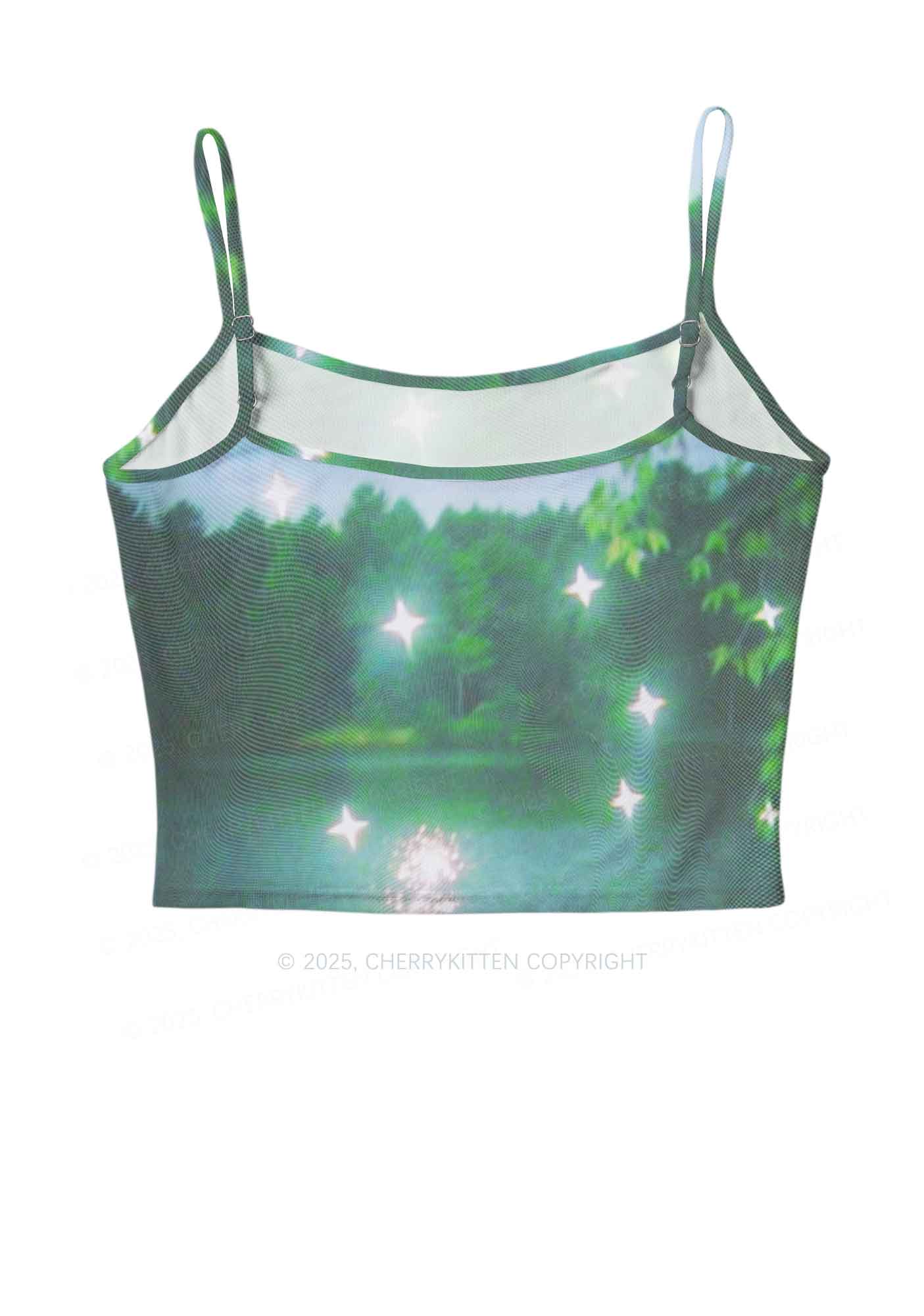 Forest Lake Y2K Mesh Cami Tank Cherrykitten