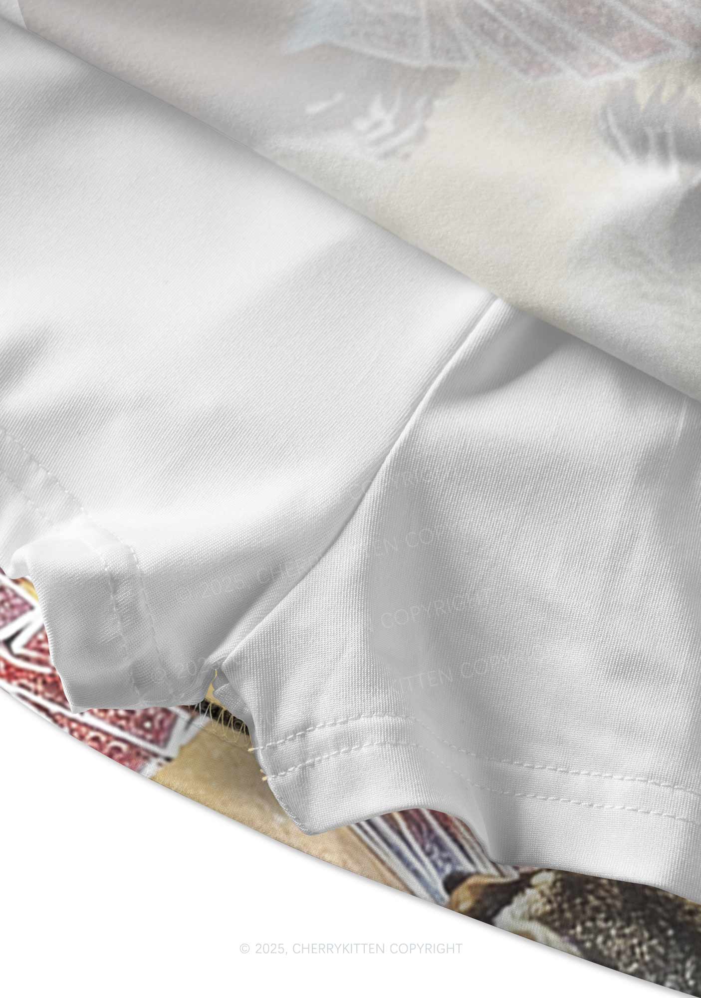 Raccoon Poker Y2K Print Mini Skirt Cherrykitten