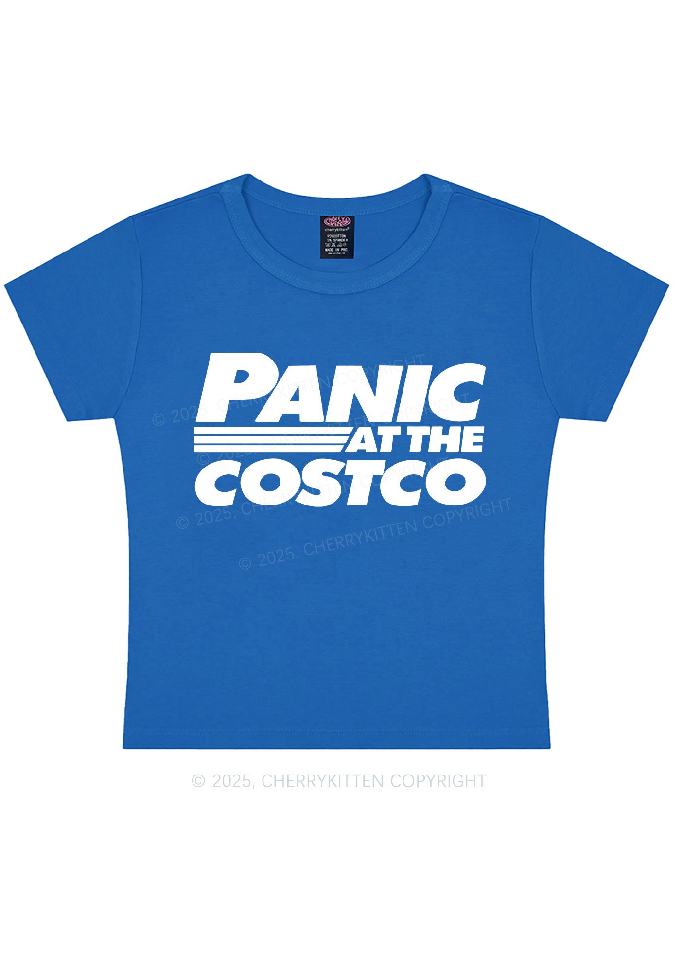 Panic Costco Y2K Baby Tee Cherrykitten