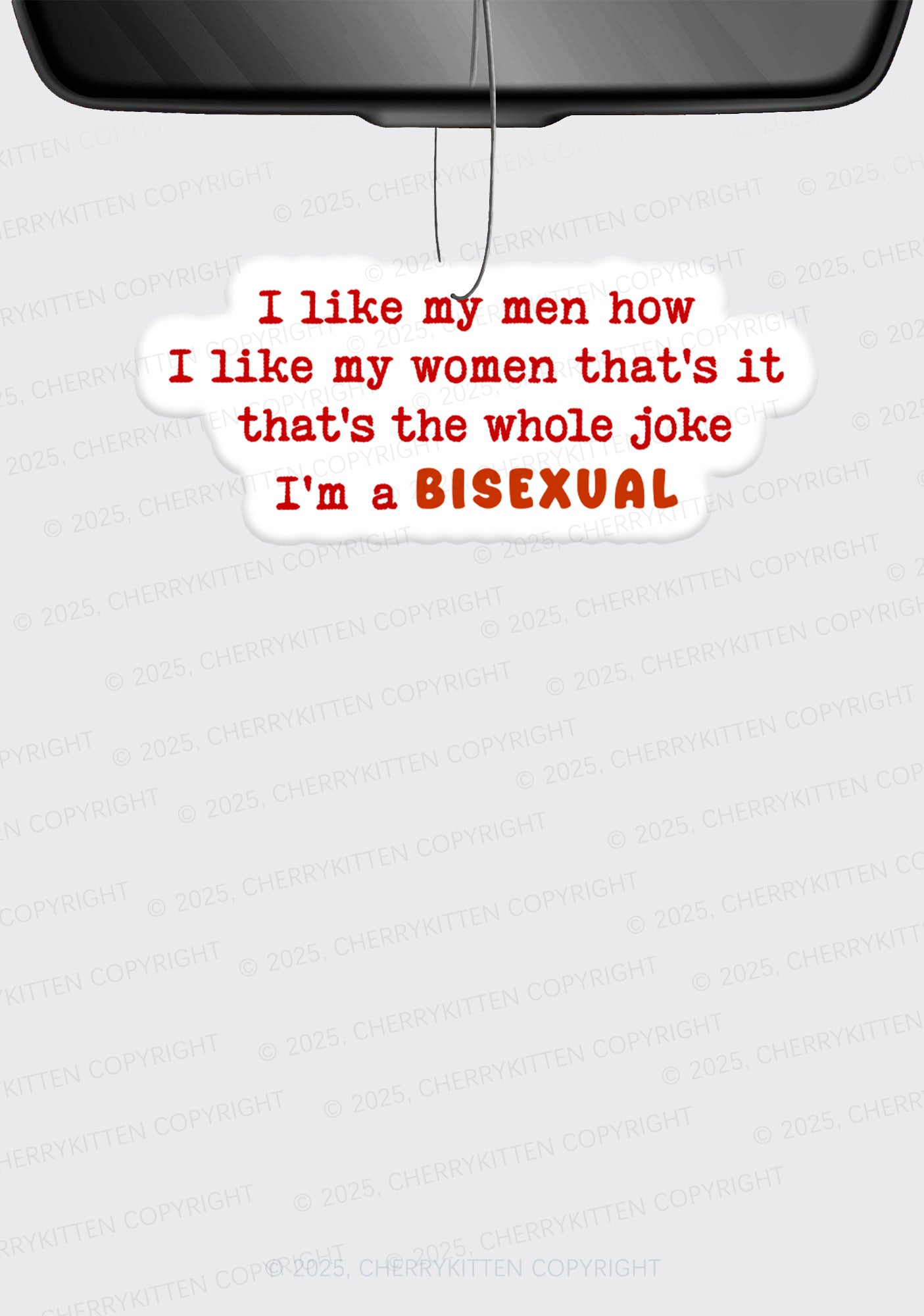 Im A Bisexual Pride 1Pc Y2K Car Air Freshener Cherrykitten