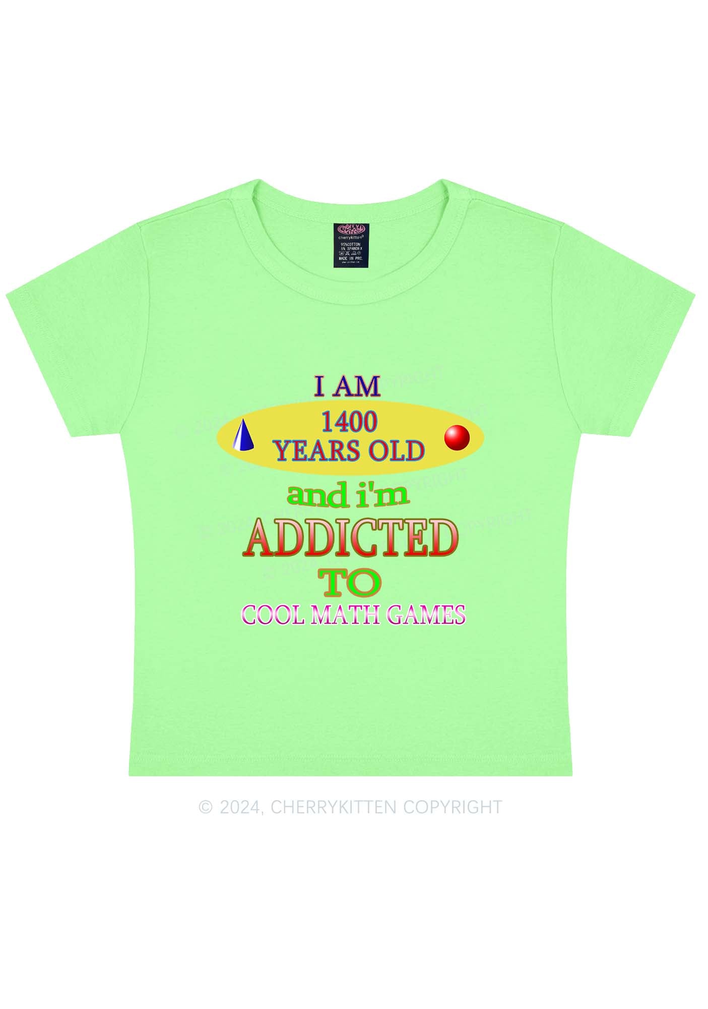 Cool Math Games Y2K Baby Tee Cherrykitten