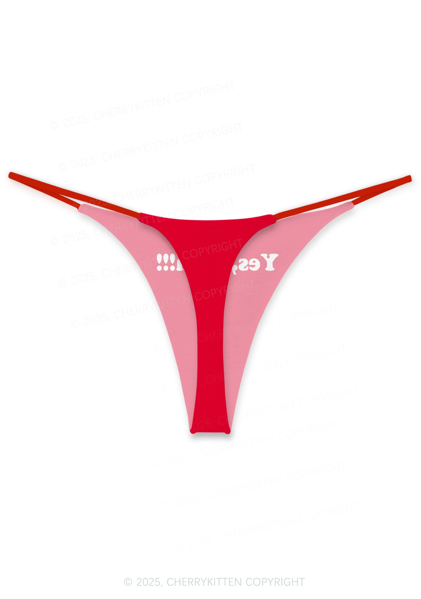 Are You Hungry Valentine's Day Y2K Print Couples Thong Set Cherrykitten