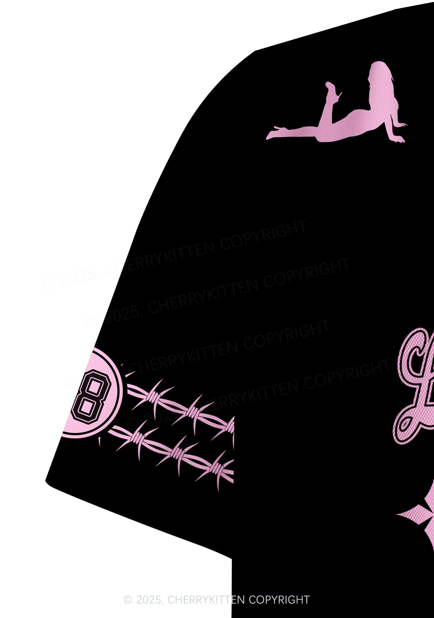 Custom Pink Lesbian Princess Pride Y2K Crop Sport Jersey Shirts Cherrykitten