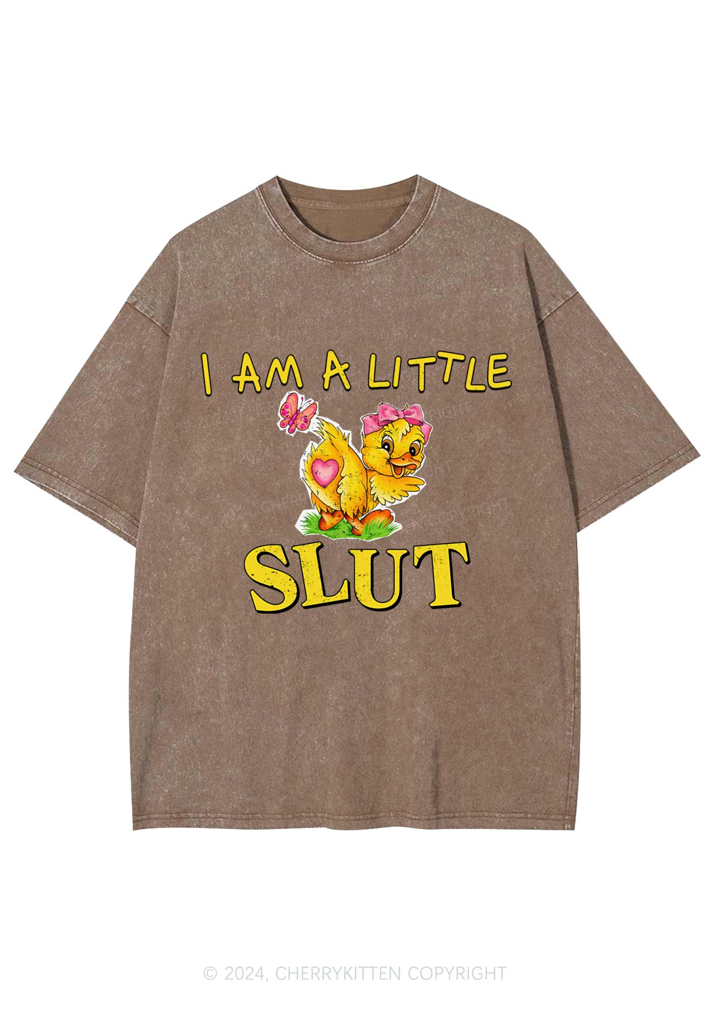 Little Slxt Y2K Washed Tee Cherrykitten
