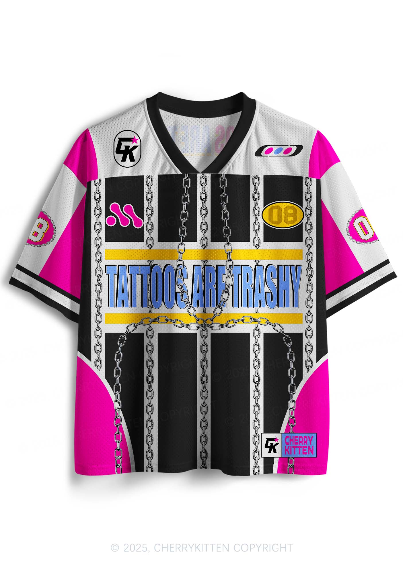 Custom Chain Tattoos Are Trashy Y2K Sport Jersey Shirts Cherrykitten