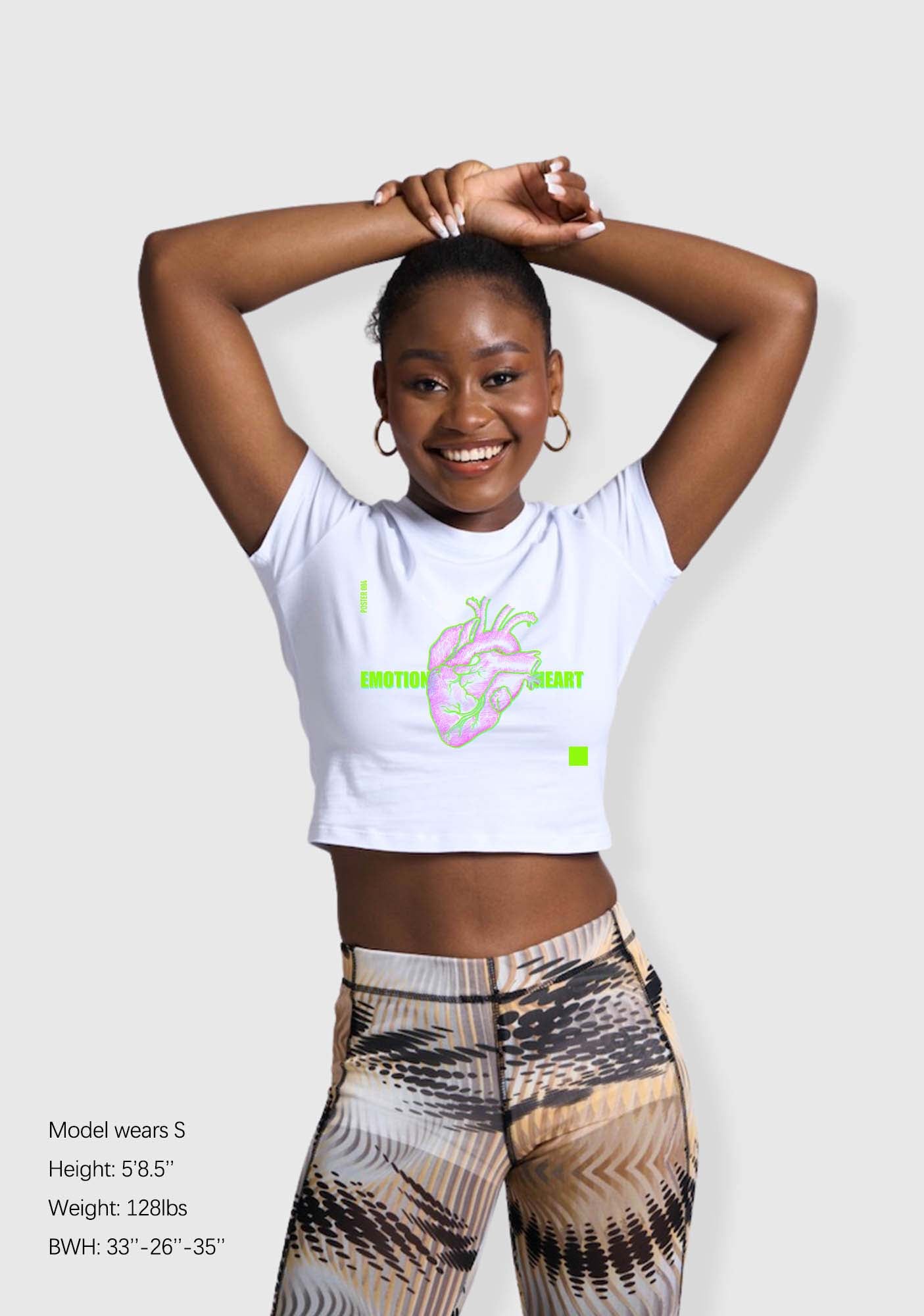 Emotion Heart Y2K Baby Tee