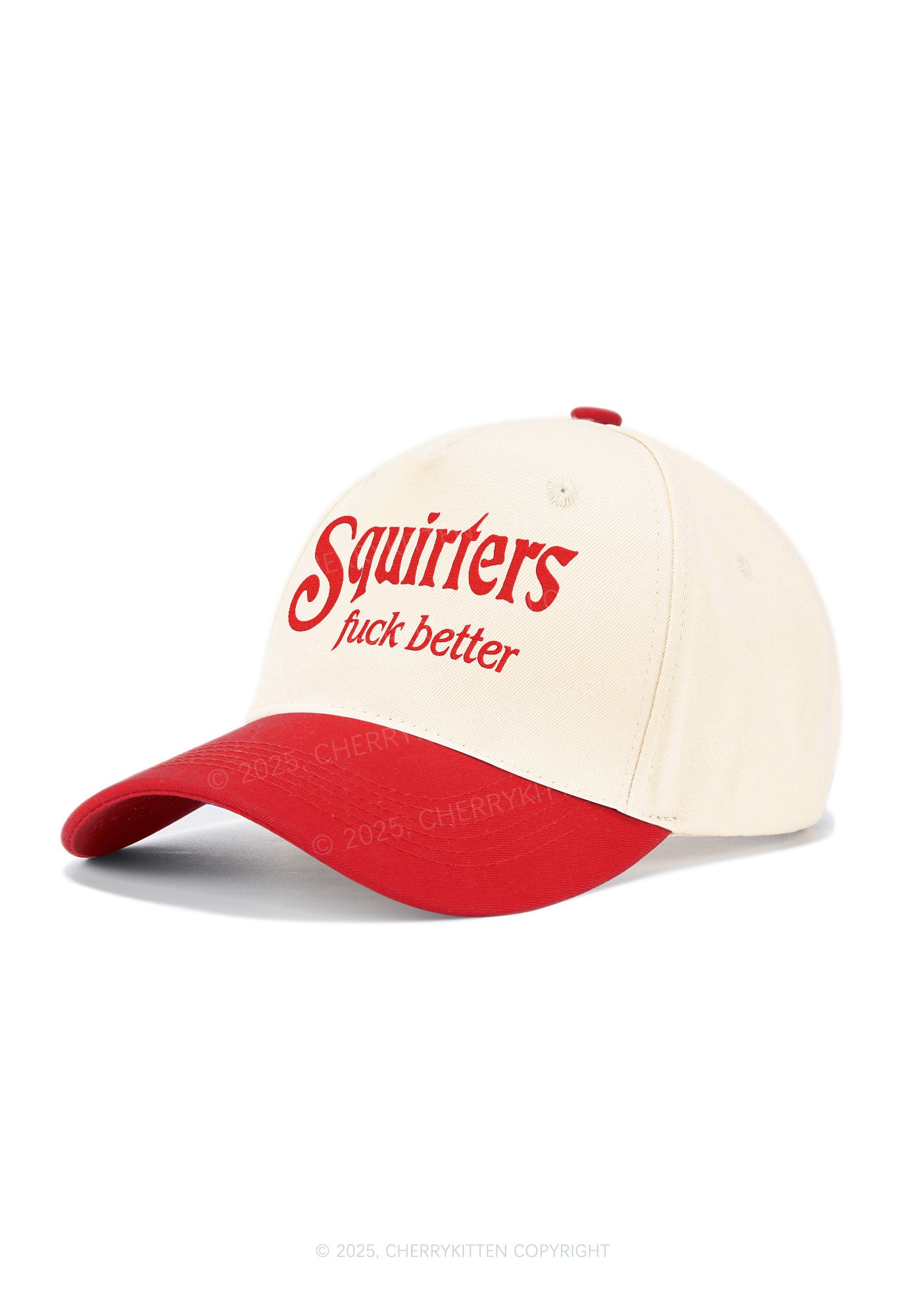 Embroidered Squirters Fxxk Better Y2K Color Block Baseball Cap Cherrykitten