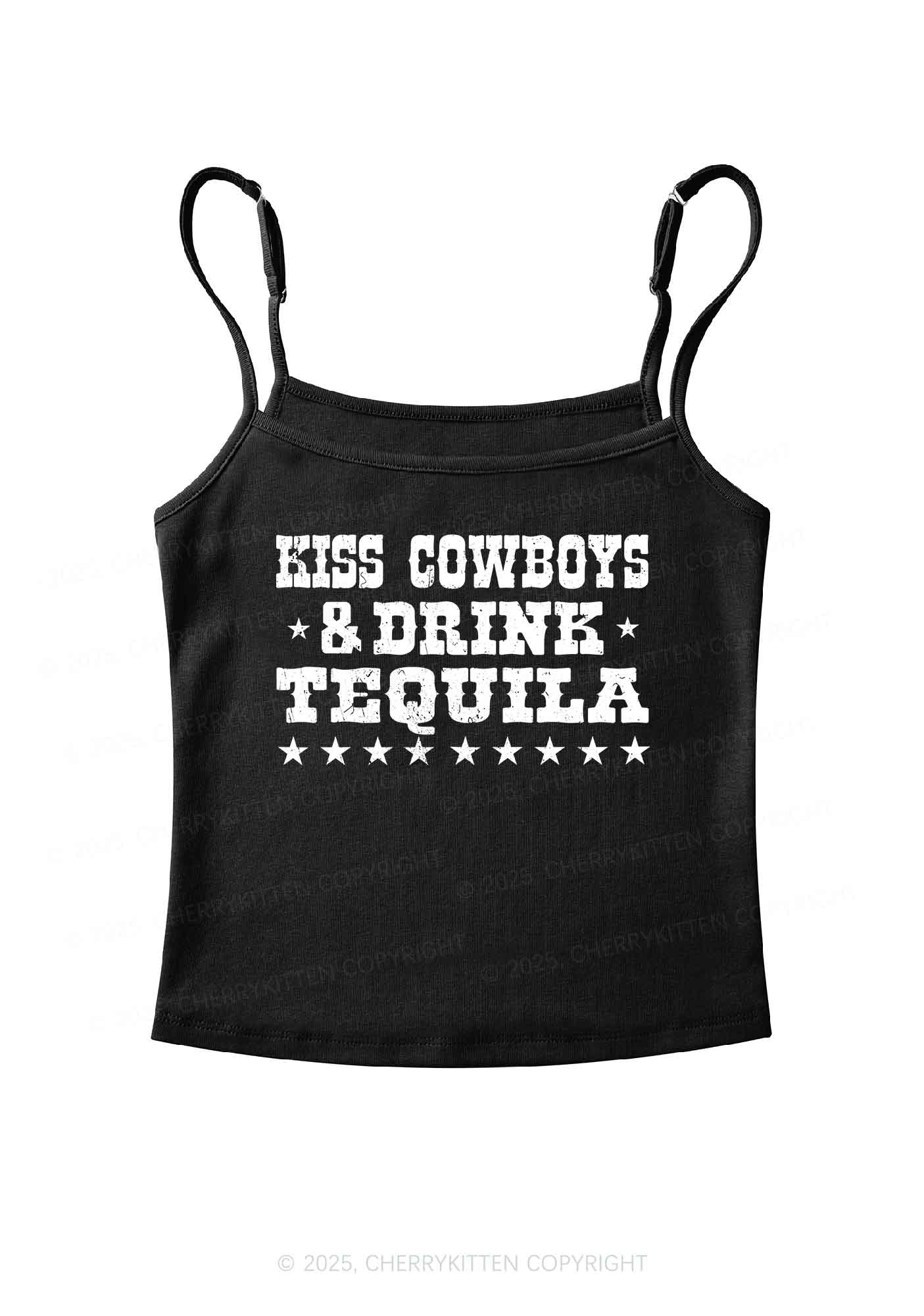 Kiss Cowboys Y2K Spaghetti Strap Cami Cherrykitten