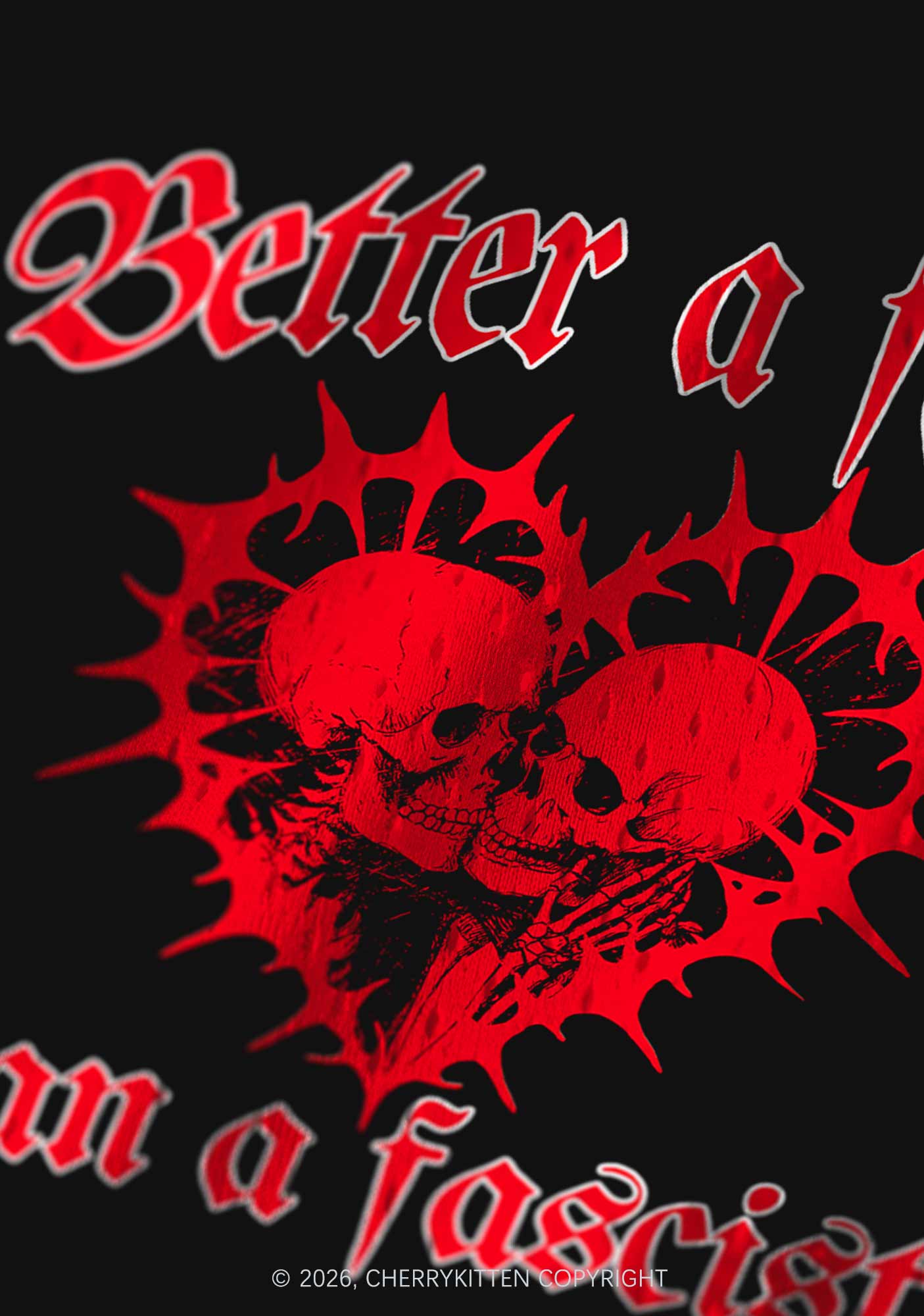 Red Better A Faggot Than A Fascist Pride Y2K Sport Jersey Tank Cherrykitten