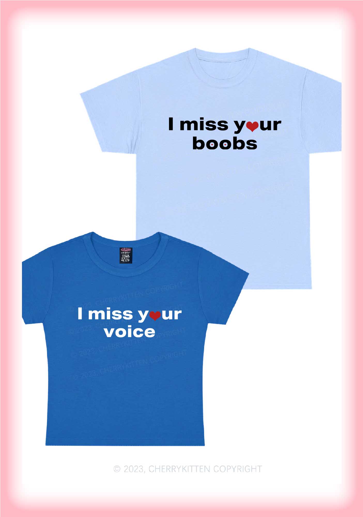 Miss Your Voice Y2K Valentine's Day Shirt Cherrykitten