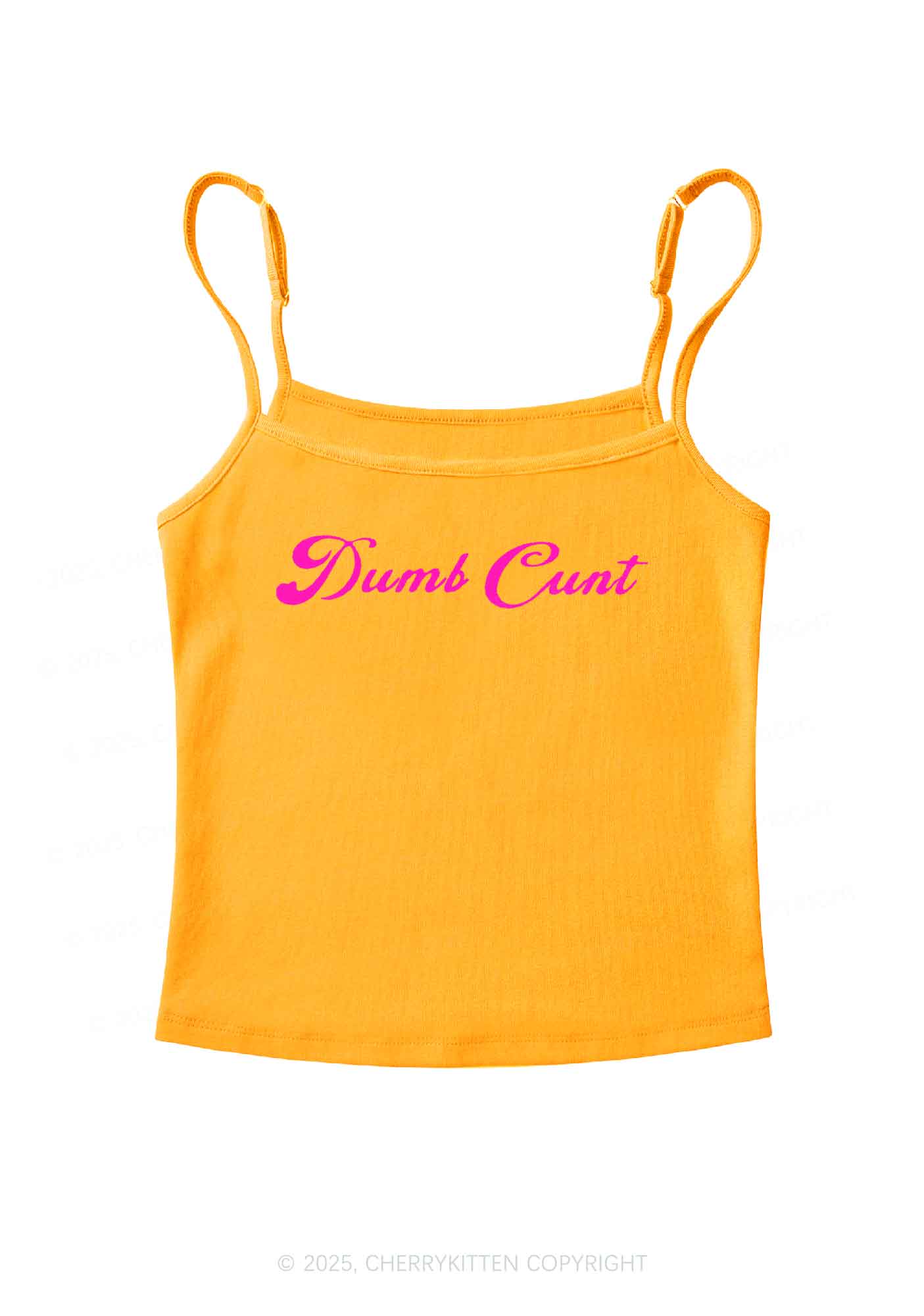 Dumb Cxxt Y2K Spaghetti Strap Cami Cherrykitten