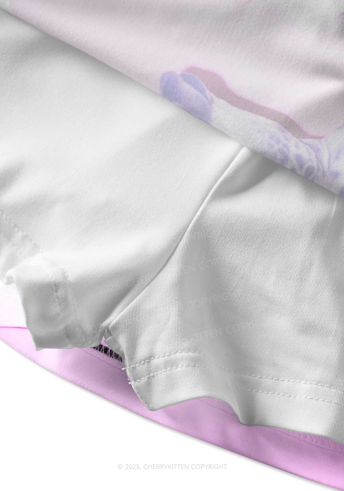 Dr Giraffe Y2K Print Mini Skirt Cherrykitten