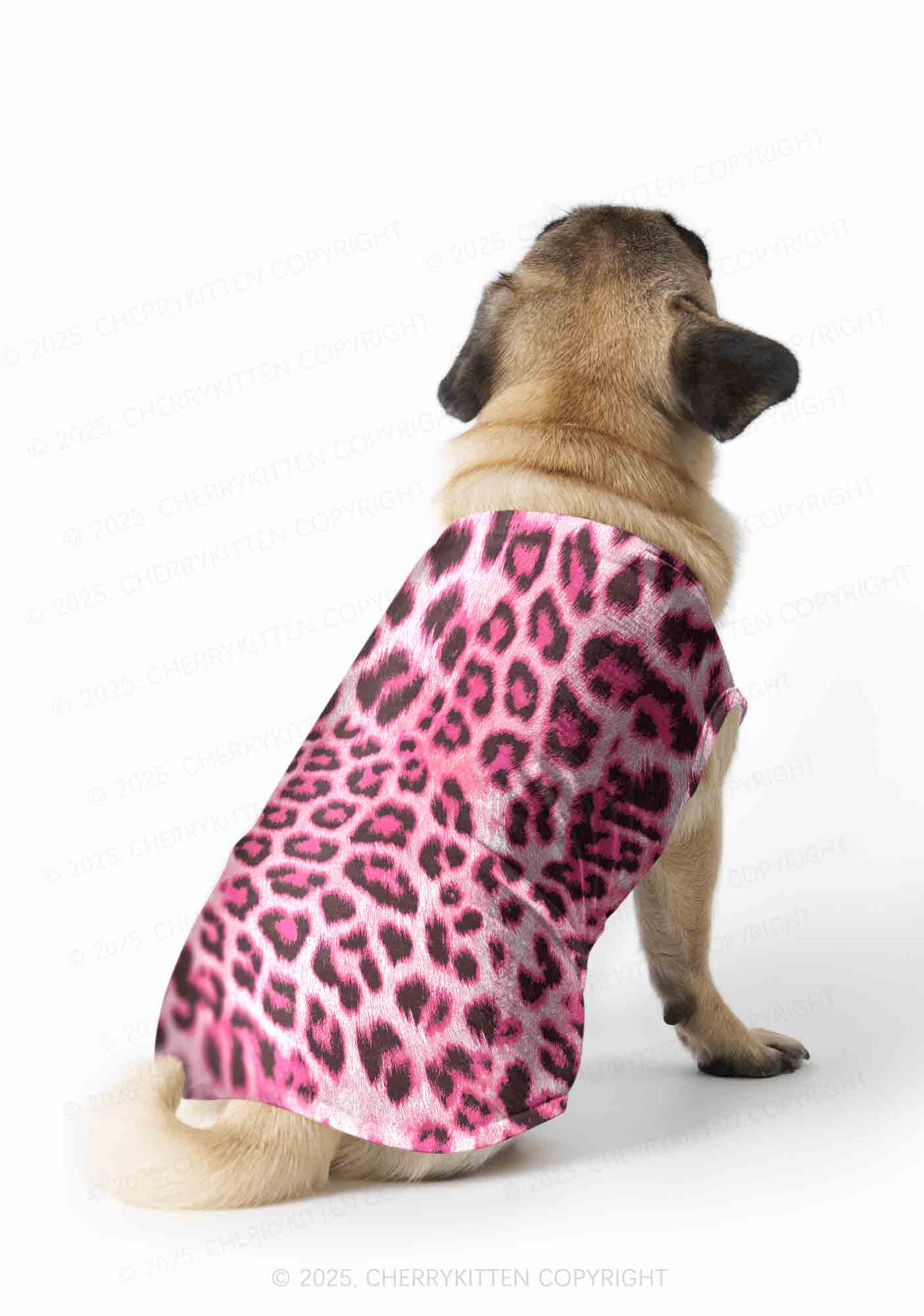 Pink Leopard Y2K Pet Tank Top Cherrykitten