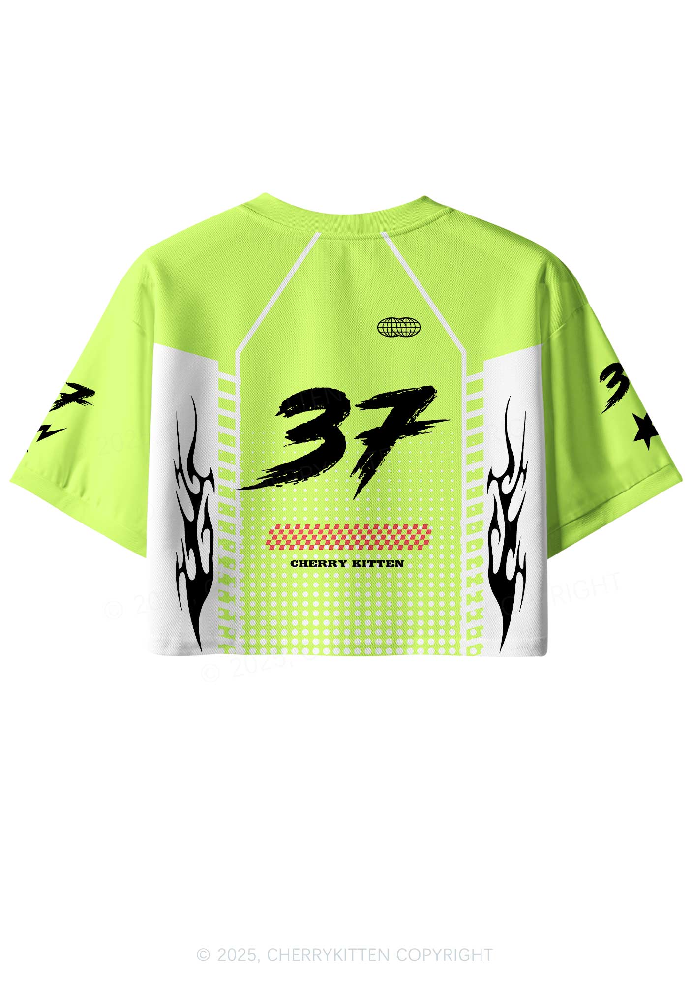 Custom Green Gods Favorite Fag Pride Y2K Crop Sport Jersey Shirts Cherrykitten