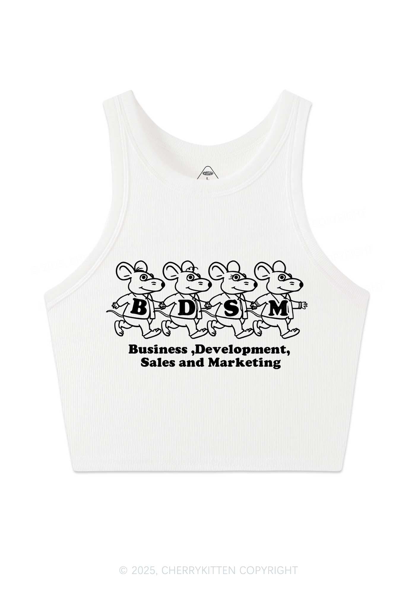 BDSM Rats Y2K Crop Tank Top Cherrykitten