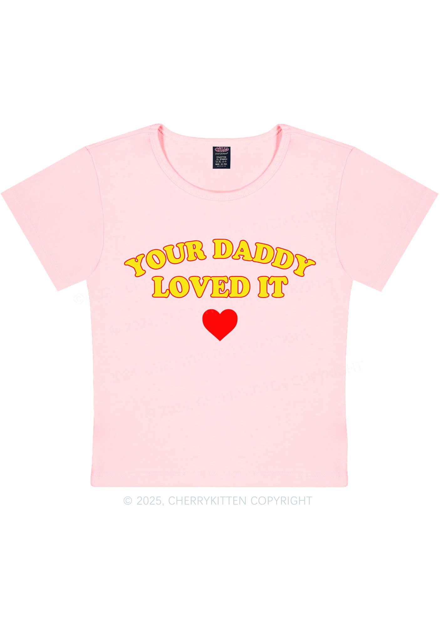Your Daddy Loved It Y2K Baby Tee Cherrykitten