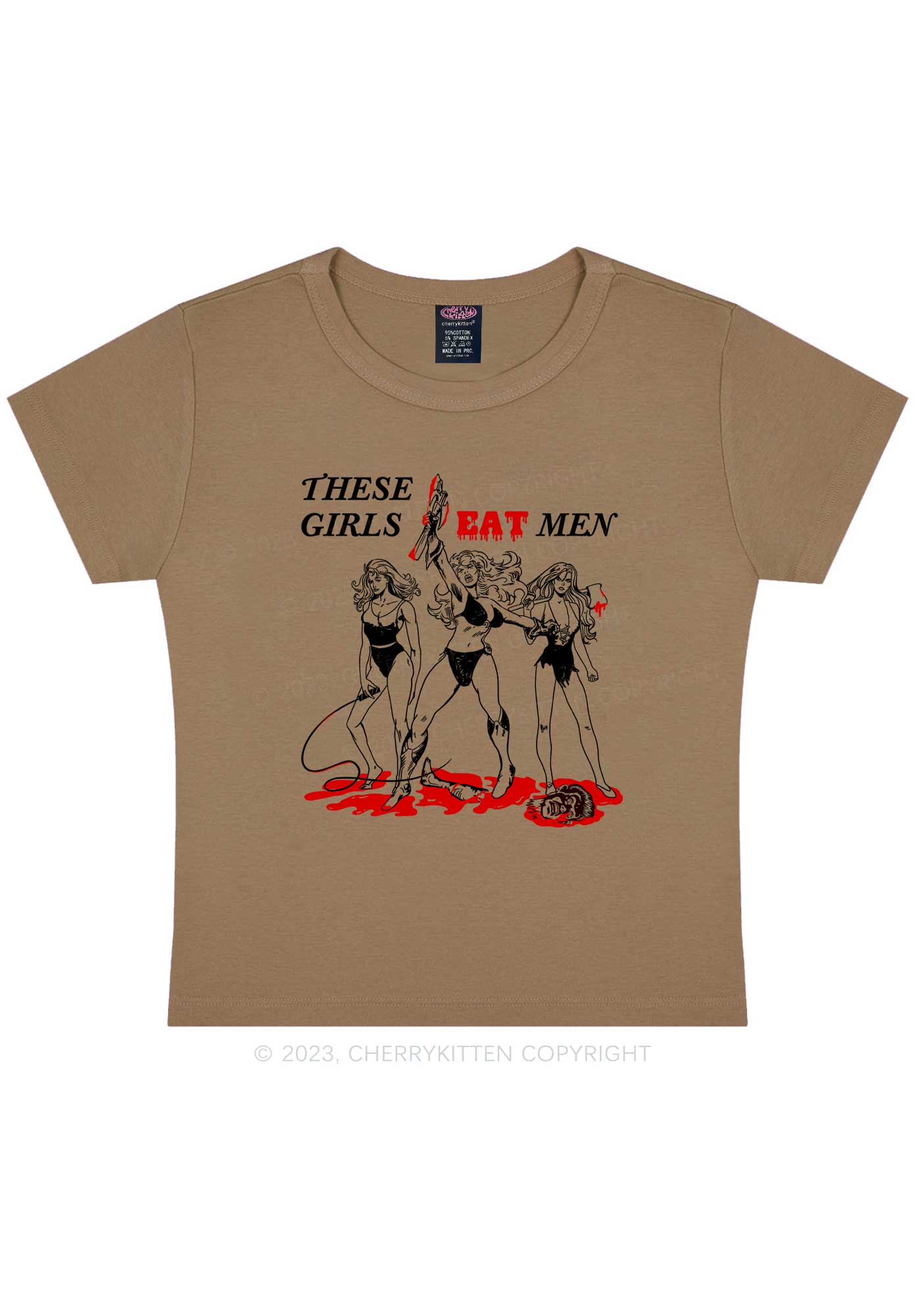 These Girls Eat Men Y2K Baby Tee Cherrykitten