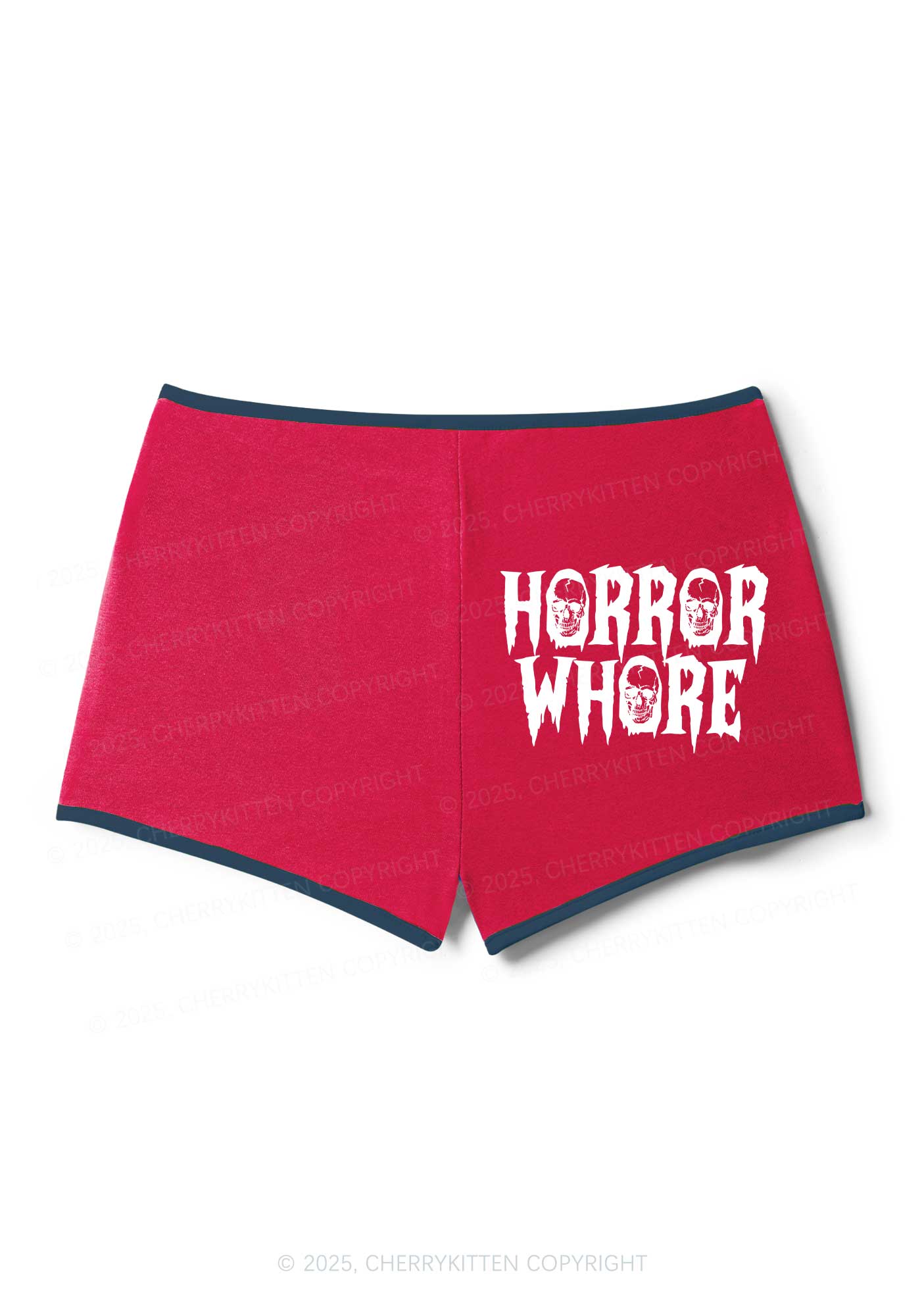 Horror Hore Skulls Y2K Booty Shorts Cherrykitten