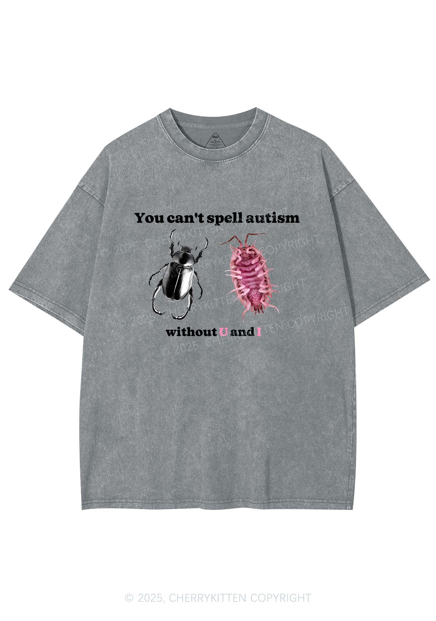 Autism Insect Y2K Shirts Washed Tee Cherrykitten