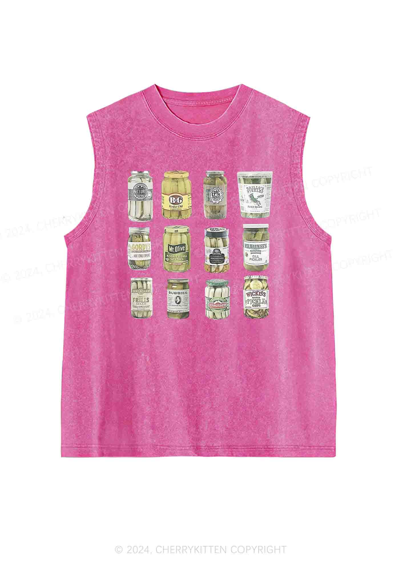 Canned Pickles Y2K Washed Tank Cherrykitten