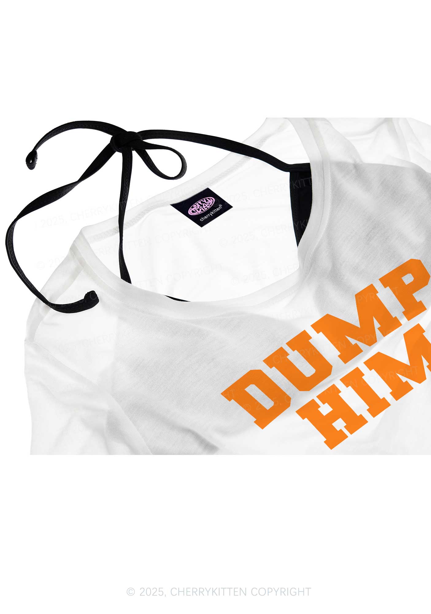 Dump Him Y2K Sheer Boyfriend Tee Cherrykitten