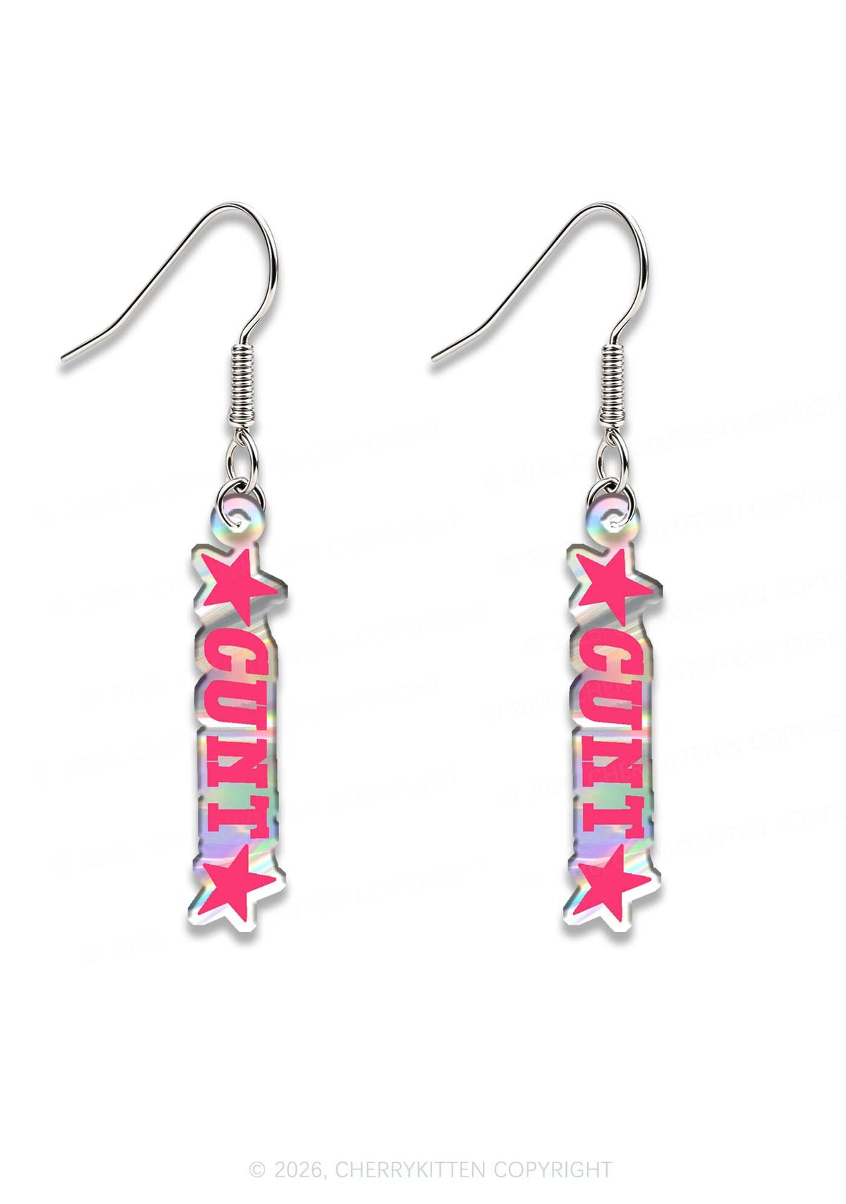 Star Count Y2K Acrylic Earrings Cherrykitten