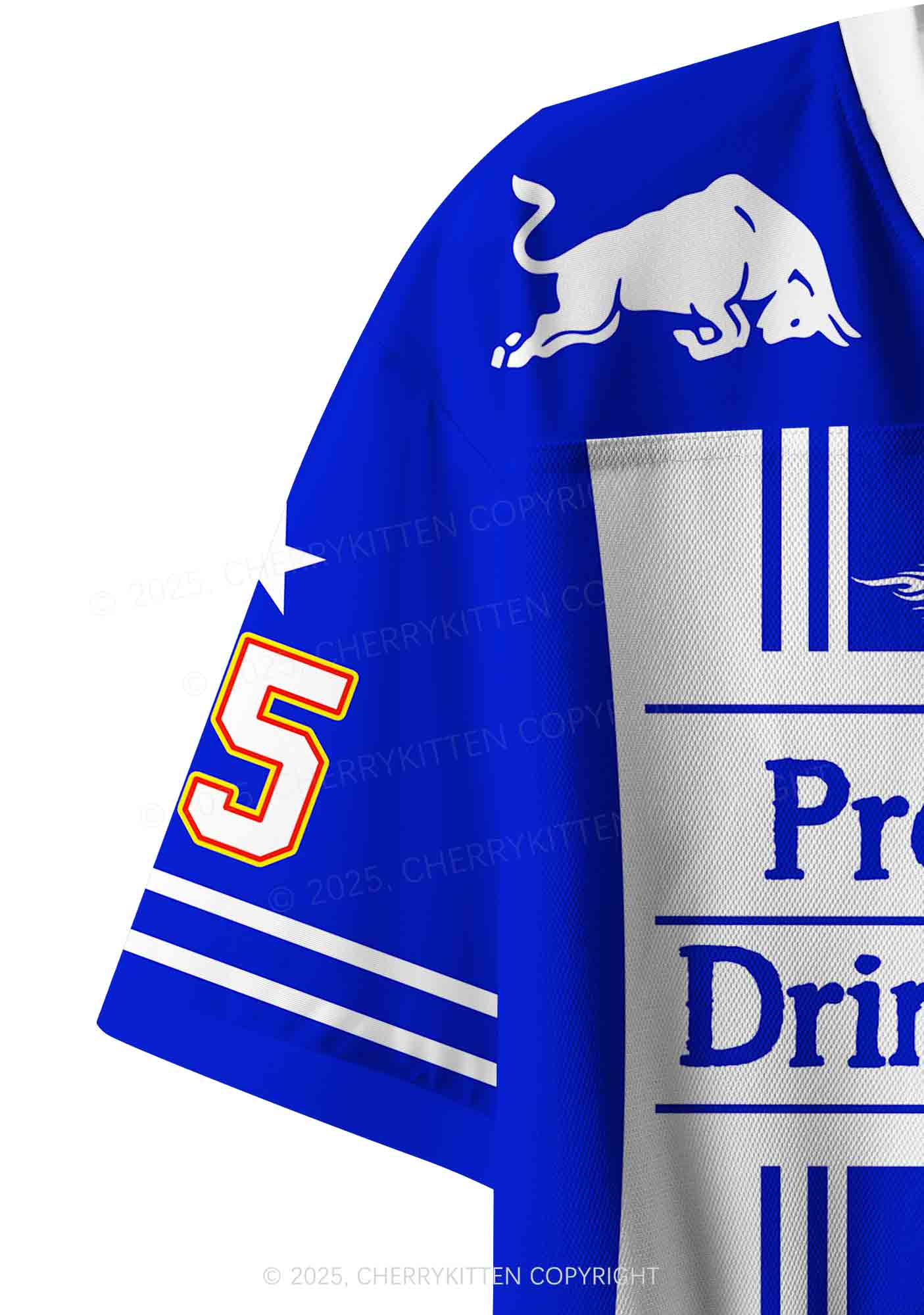 Custom Girls Drink Redbull Y2K Crop Sport Jersey Shirts Cherrykitten