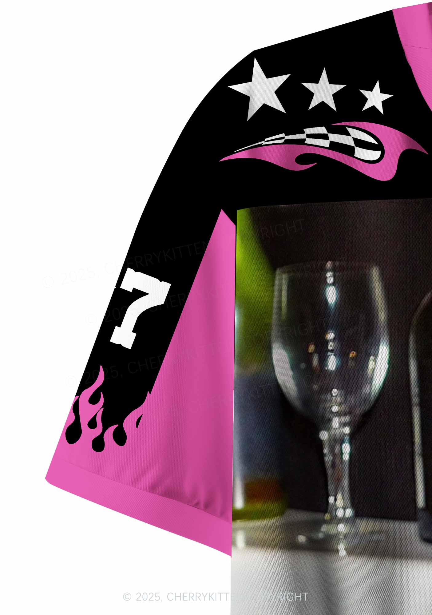 Custom Smoking Woman Y2K Crop Sport Jersey Shirts Cherrykitten