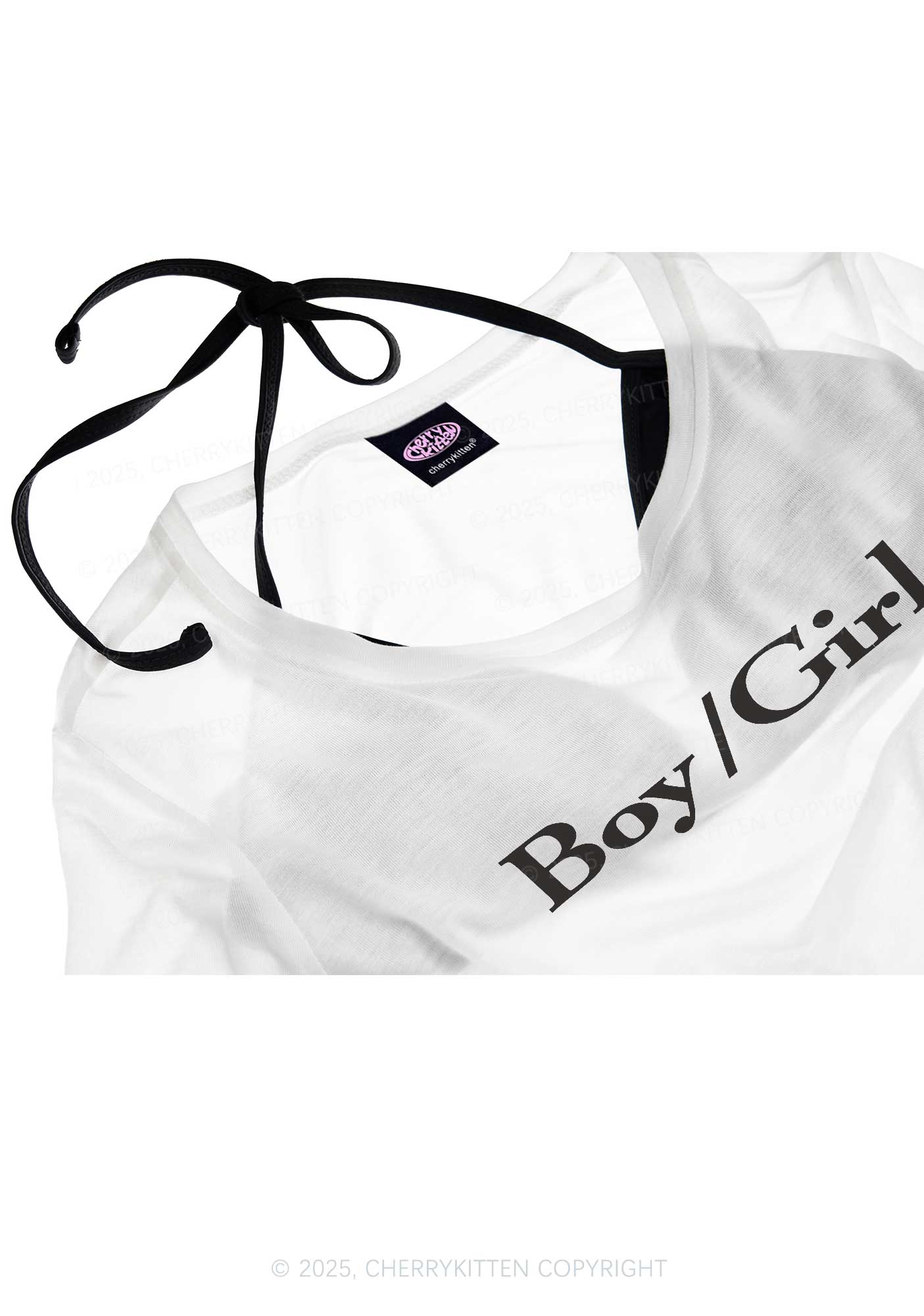 Boy Or Girl Pride Y2K Sheer Crop Tee Cherrykitten