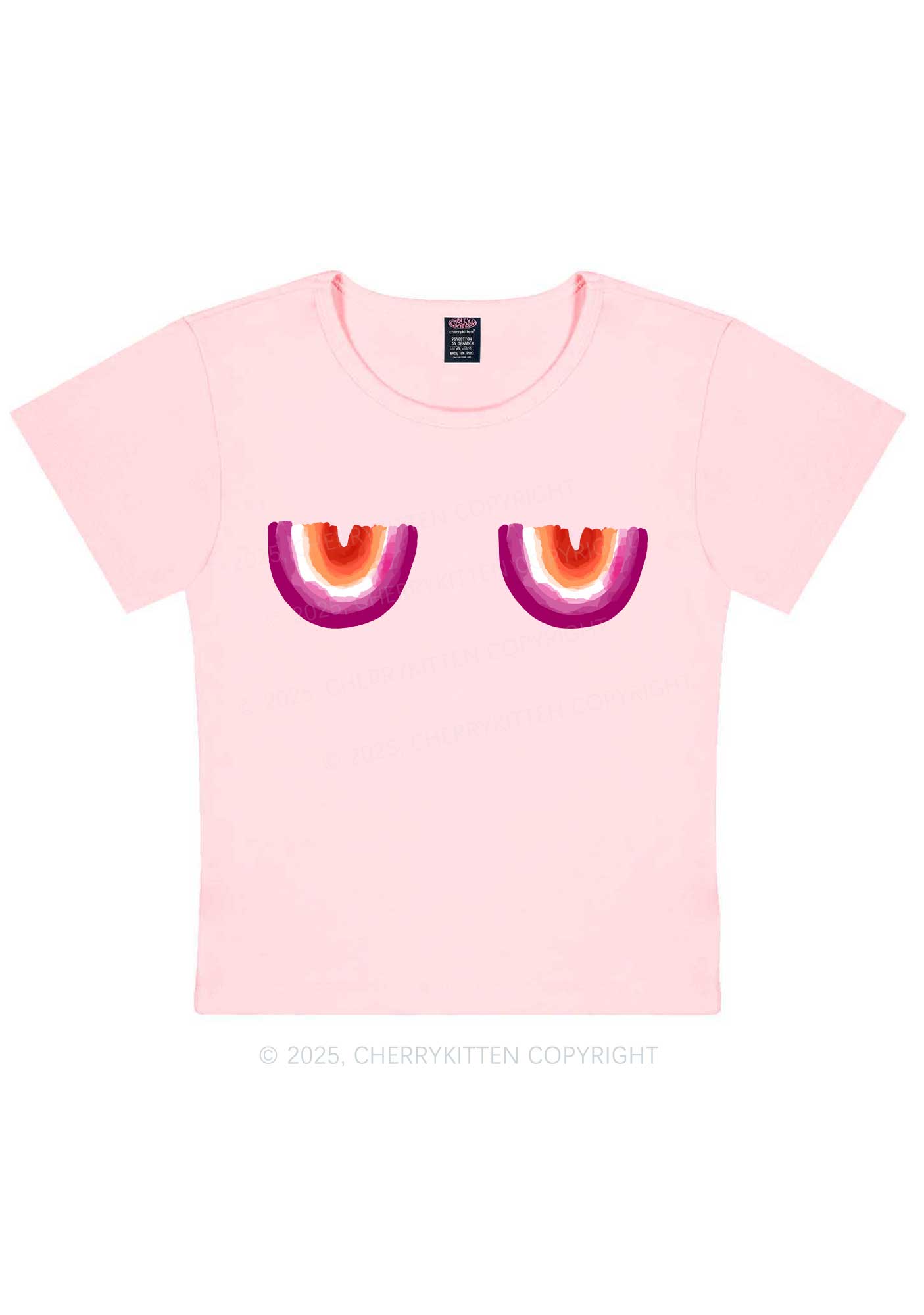 Lesbian Bxxb Y2K Baby Tee Cherrykitten