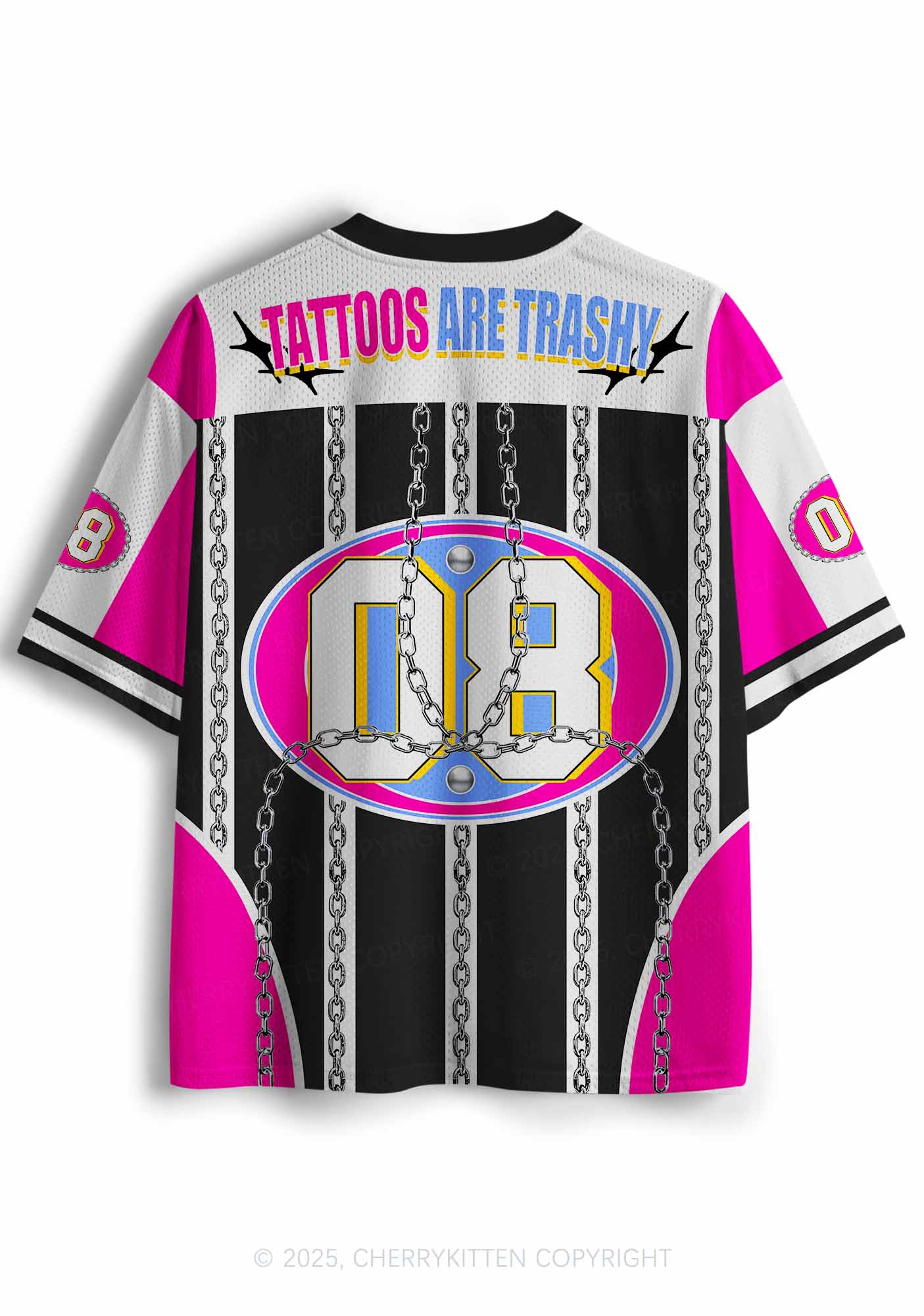 Custom Chain Tattoos Are Trashy Y2K Sport Jersey Shirts Cherrykitten
