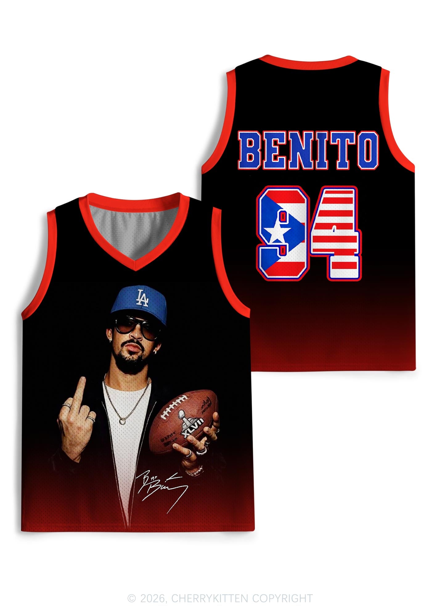 Retro Black Football Y2K Sport Jersey Tank Cherrykitten