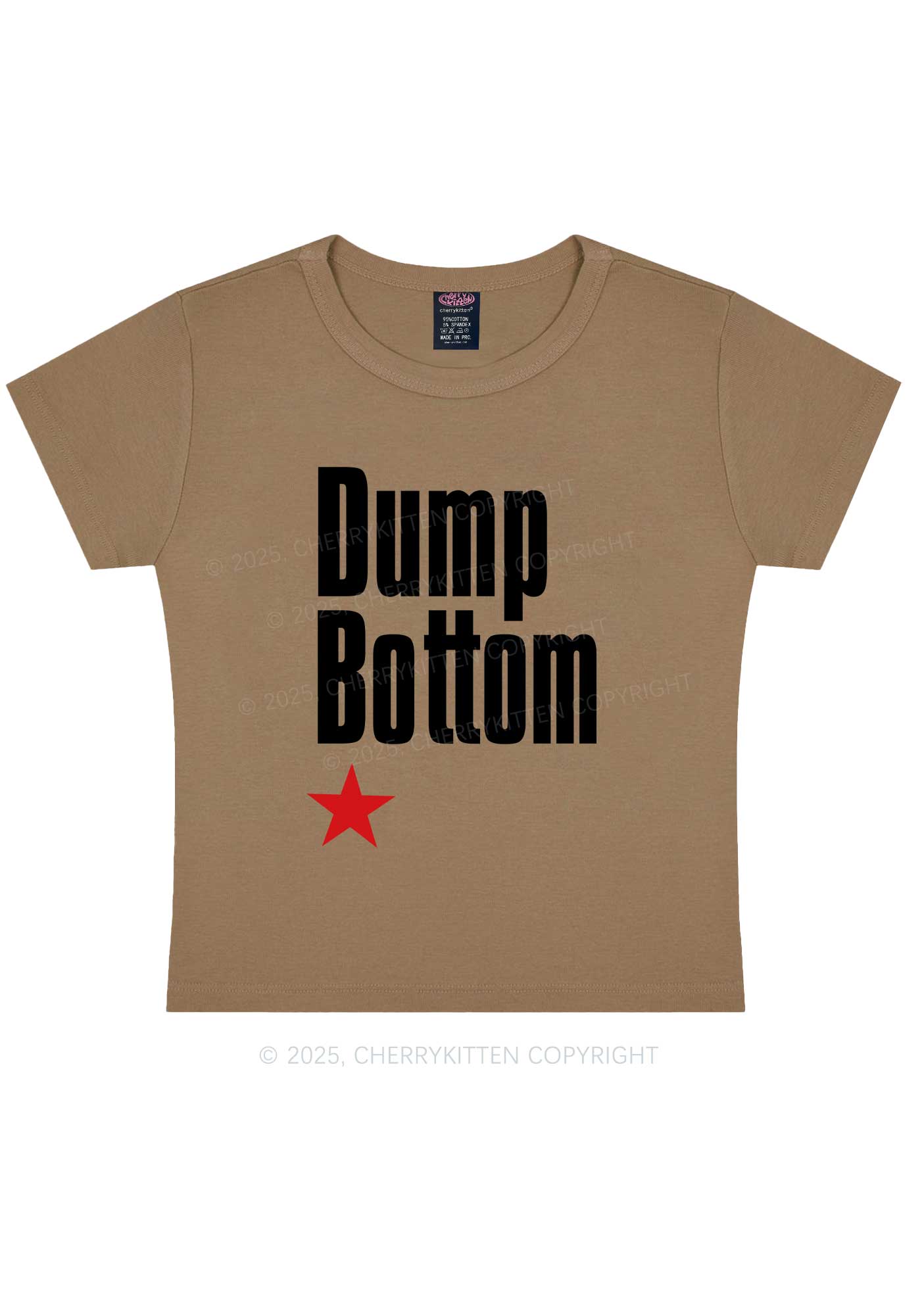 Dump Bottom Pride Y2K Baby Tee Cherrykitten