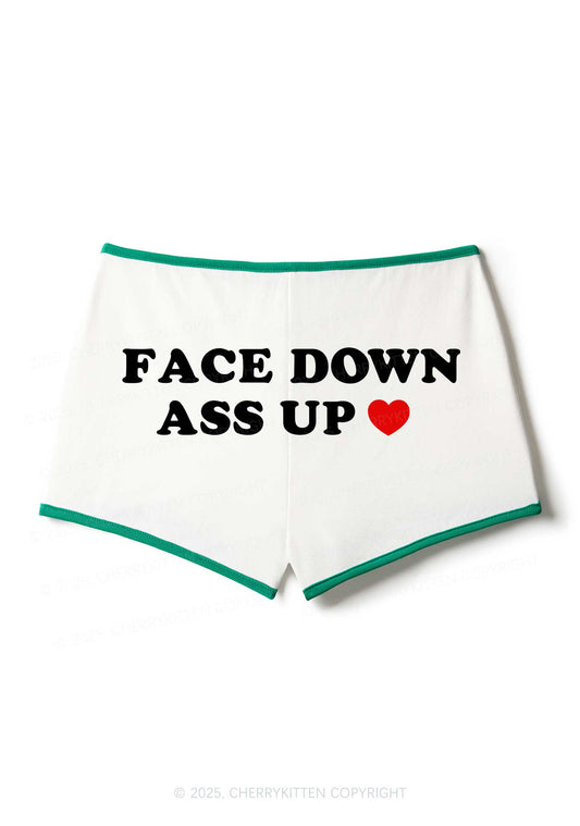 Face Down Y2K Booty Shorts Cherrykitten