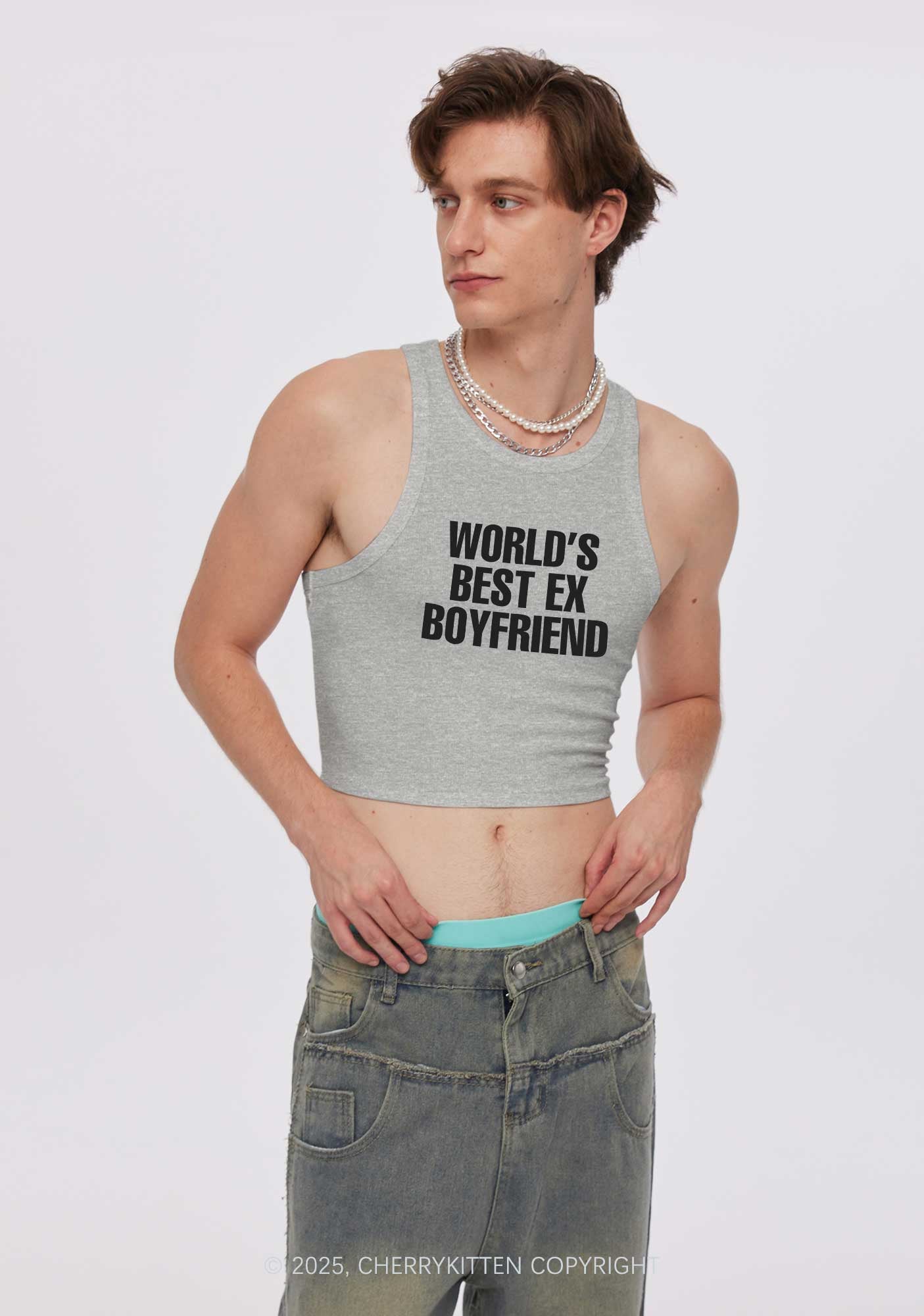 Best Ex Boyfriend Y2K Crop Tank Top Cherrykitten