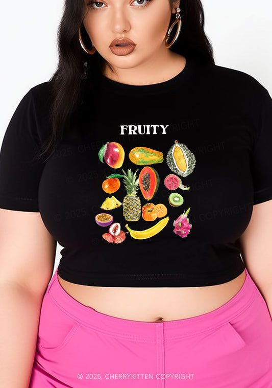 Curvy Fruity Y2K Baby Tee Cherrykitten