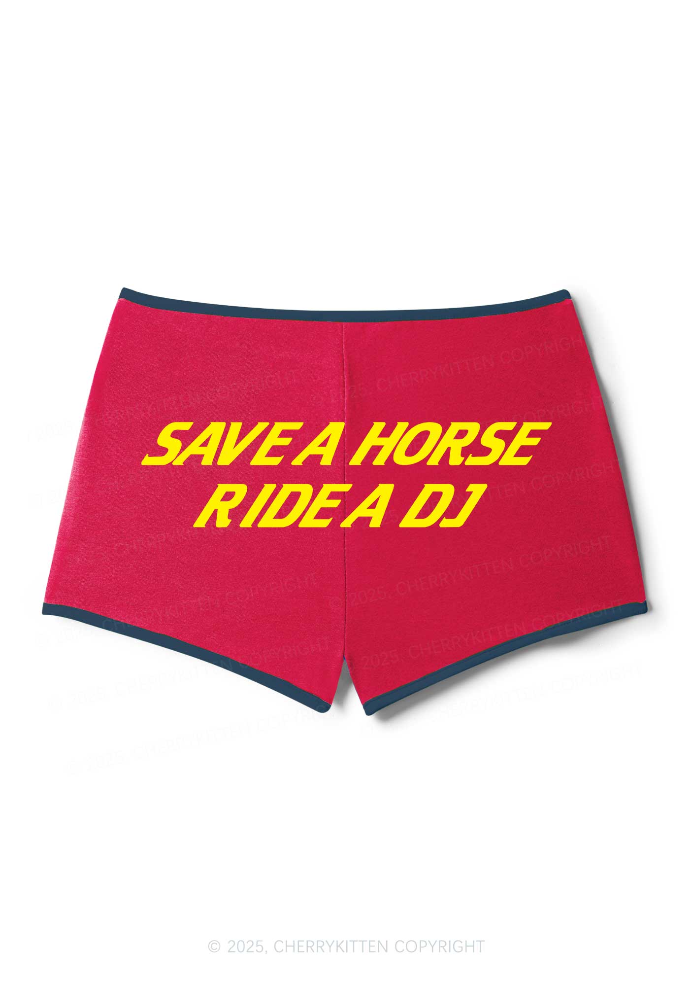 Ride A DJ Y2K Booty Shorts Cherrykitten