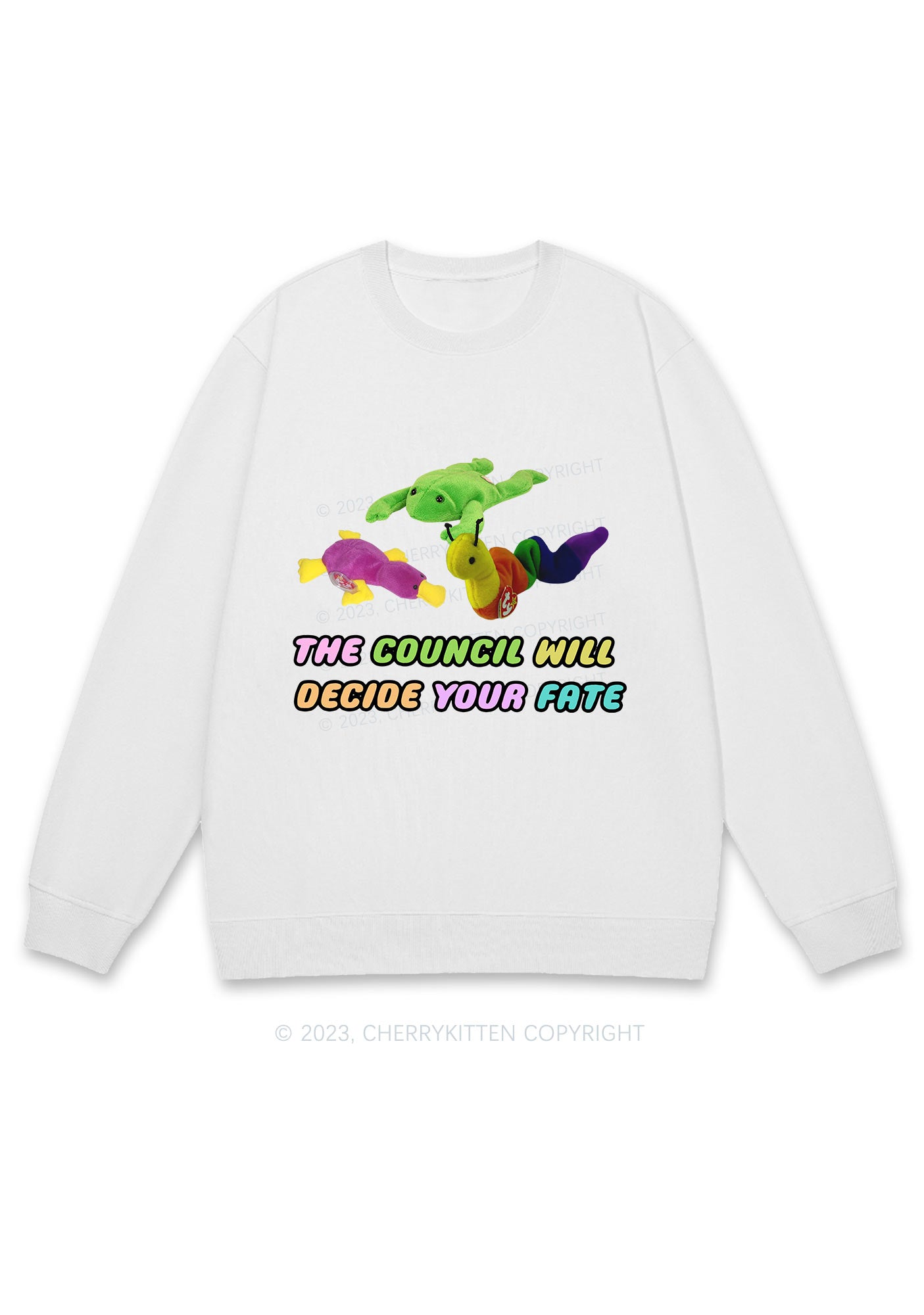 The Council Will Decide Your Fate Y2K Sweatshirt