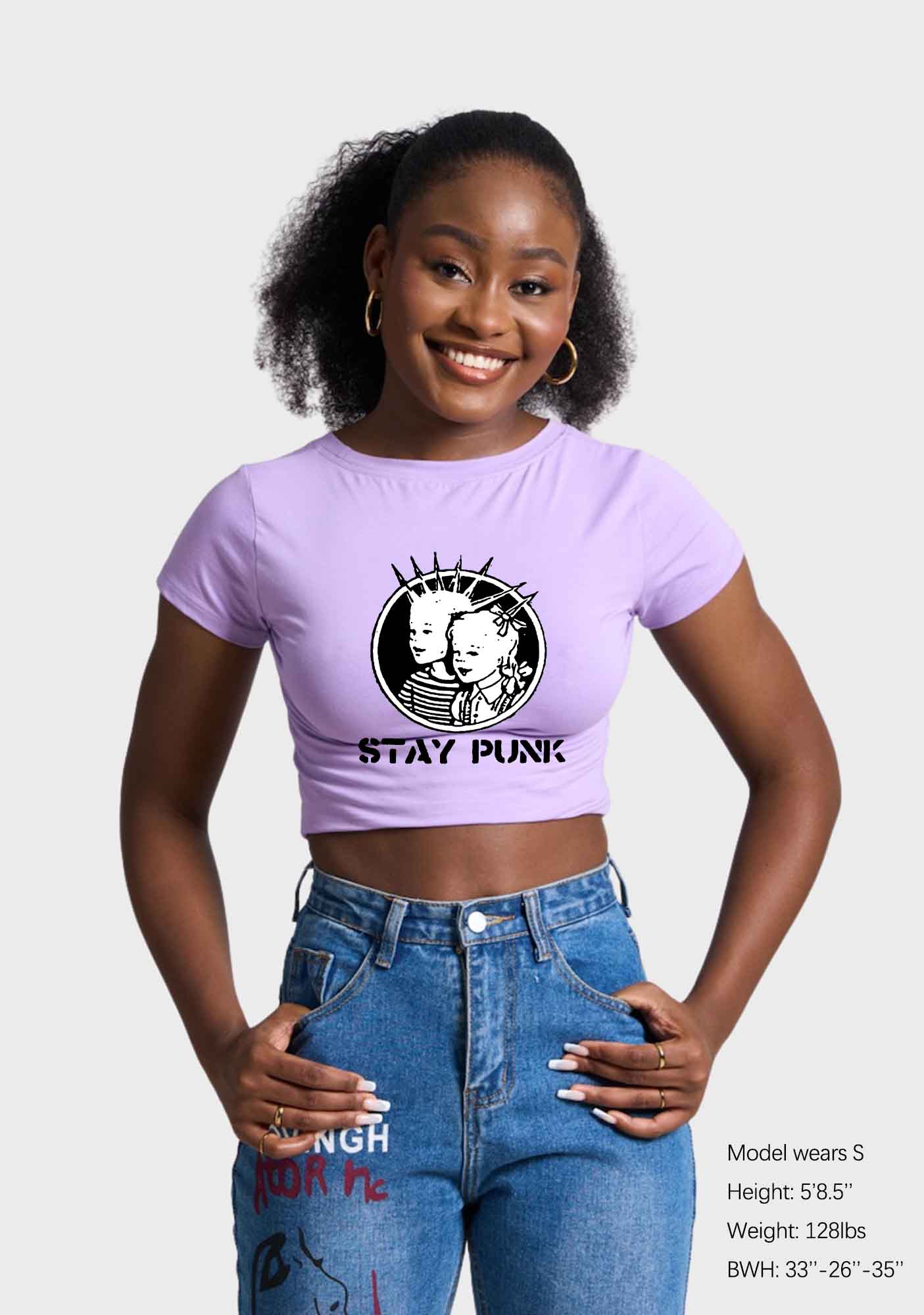 Kids Stay Punk Y2K Baby Tee