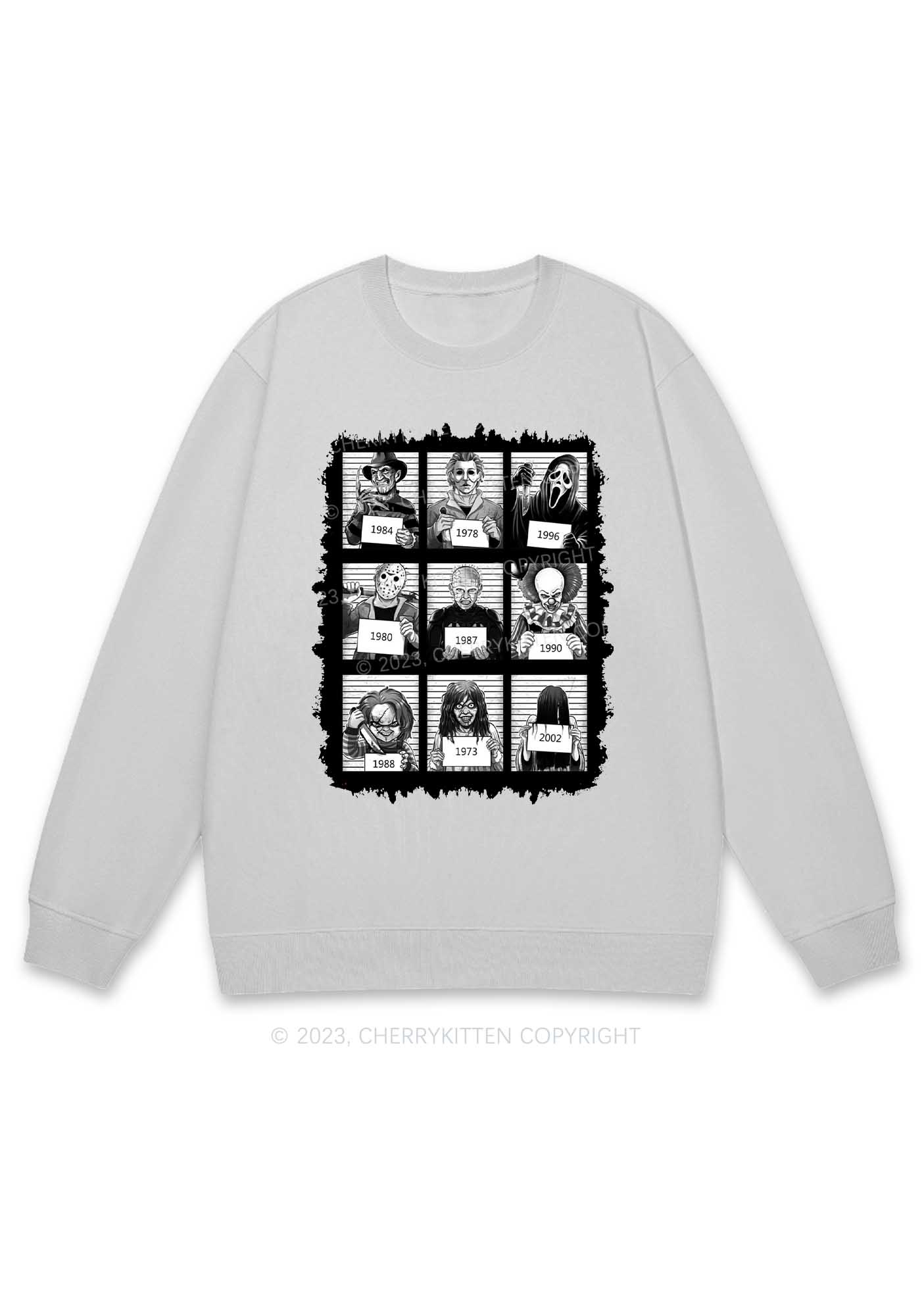 Horror Movie Characters Y2K Sweatshirt Cherrykitten