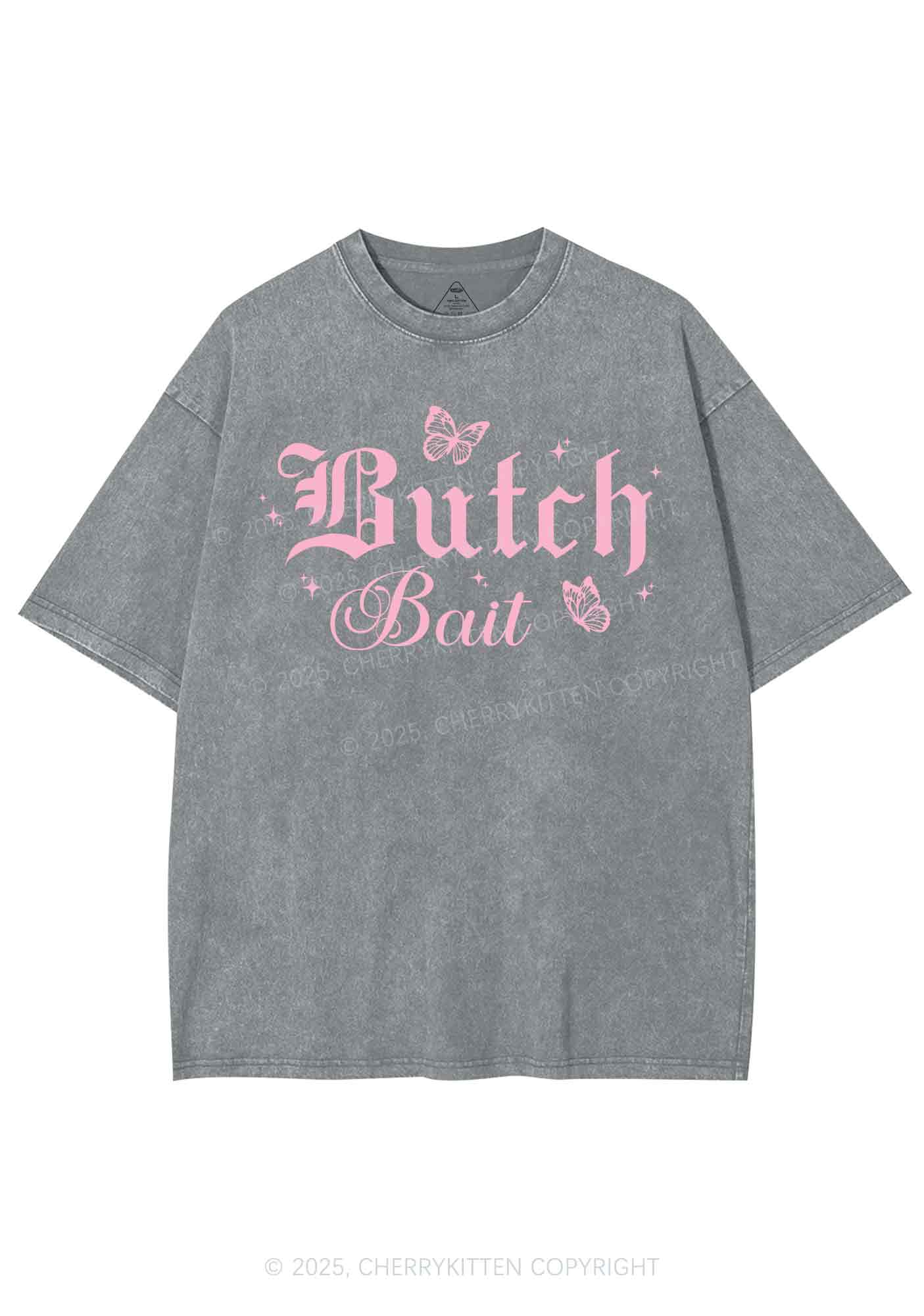Butch Bait Pride Y2K Shirts Washed Tee Cherrykitten