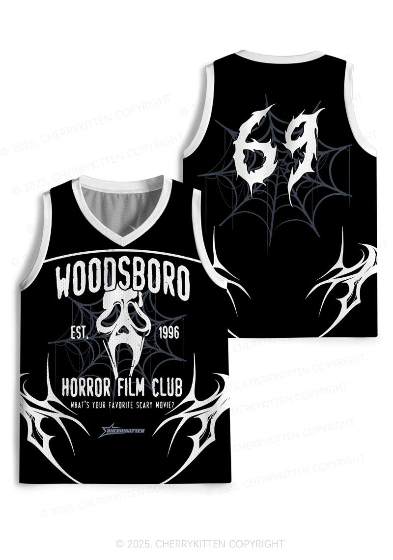 Custom Halloween Horror Film Club Y2K Sport Jersey Tank Cherrykitten