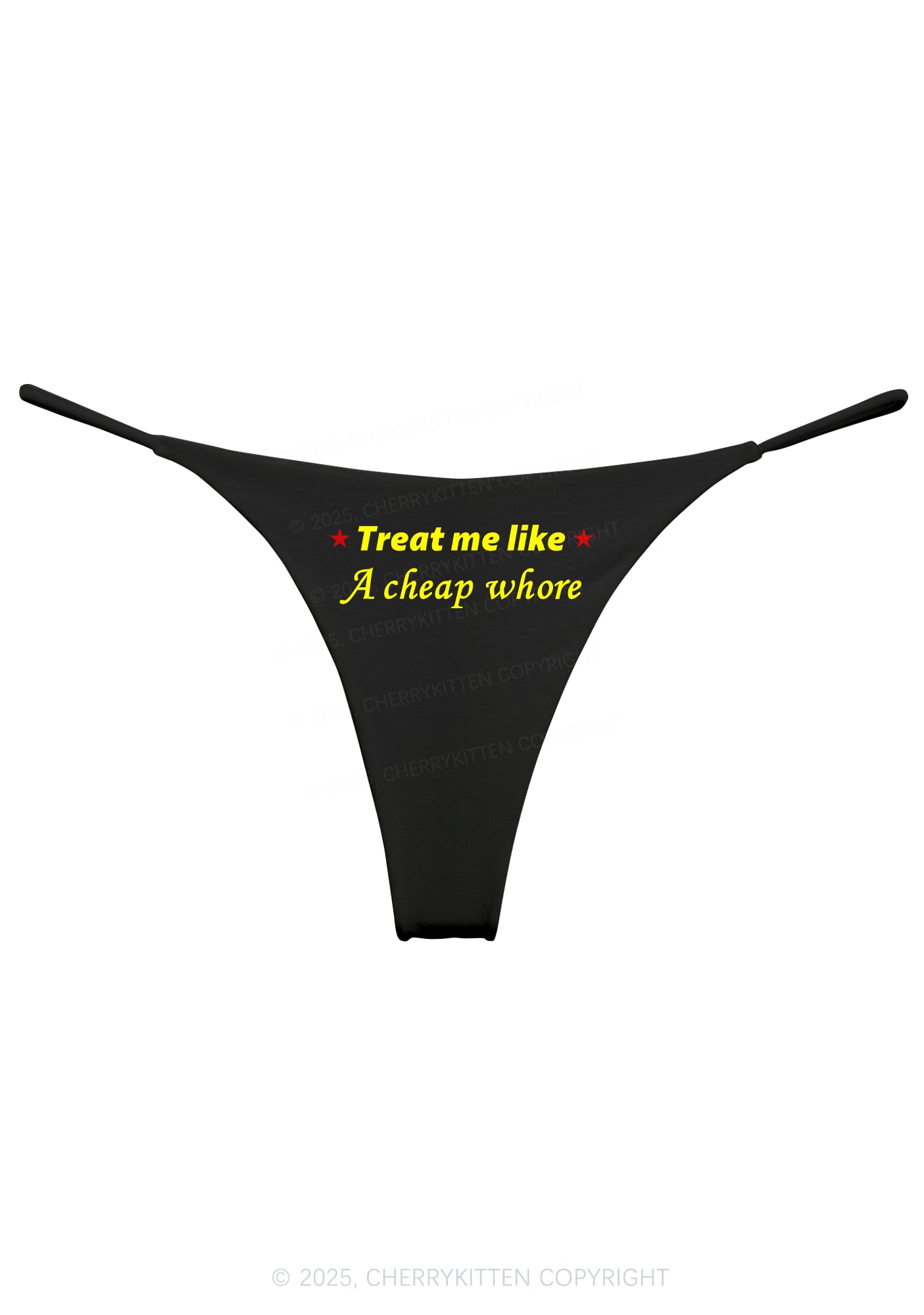 Treat Me Like Hore Y2K Bikini String Thong Cherrykitten